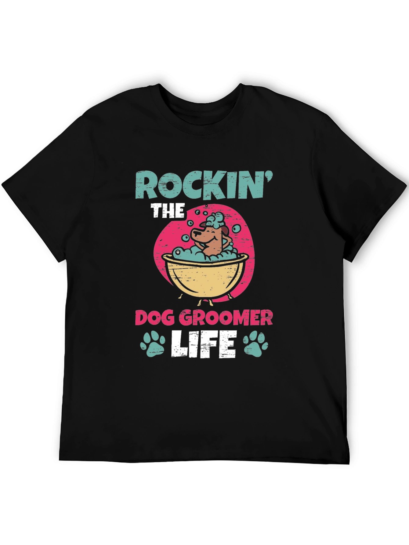 Rockin the Dog Groomer Life Graphic Tee