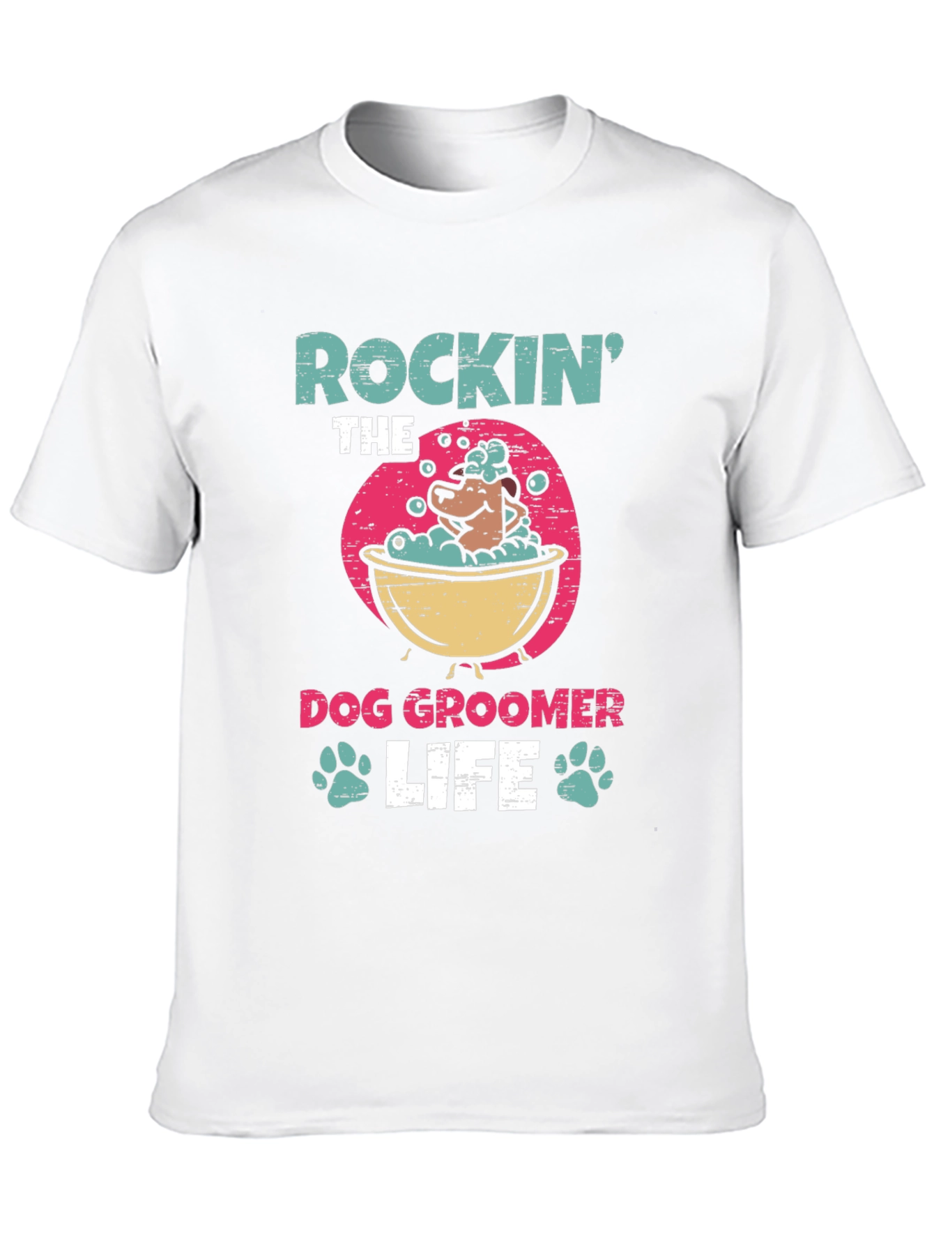 Rockin the Dog Groomer Life Graphic Tee