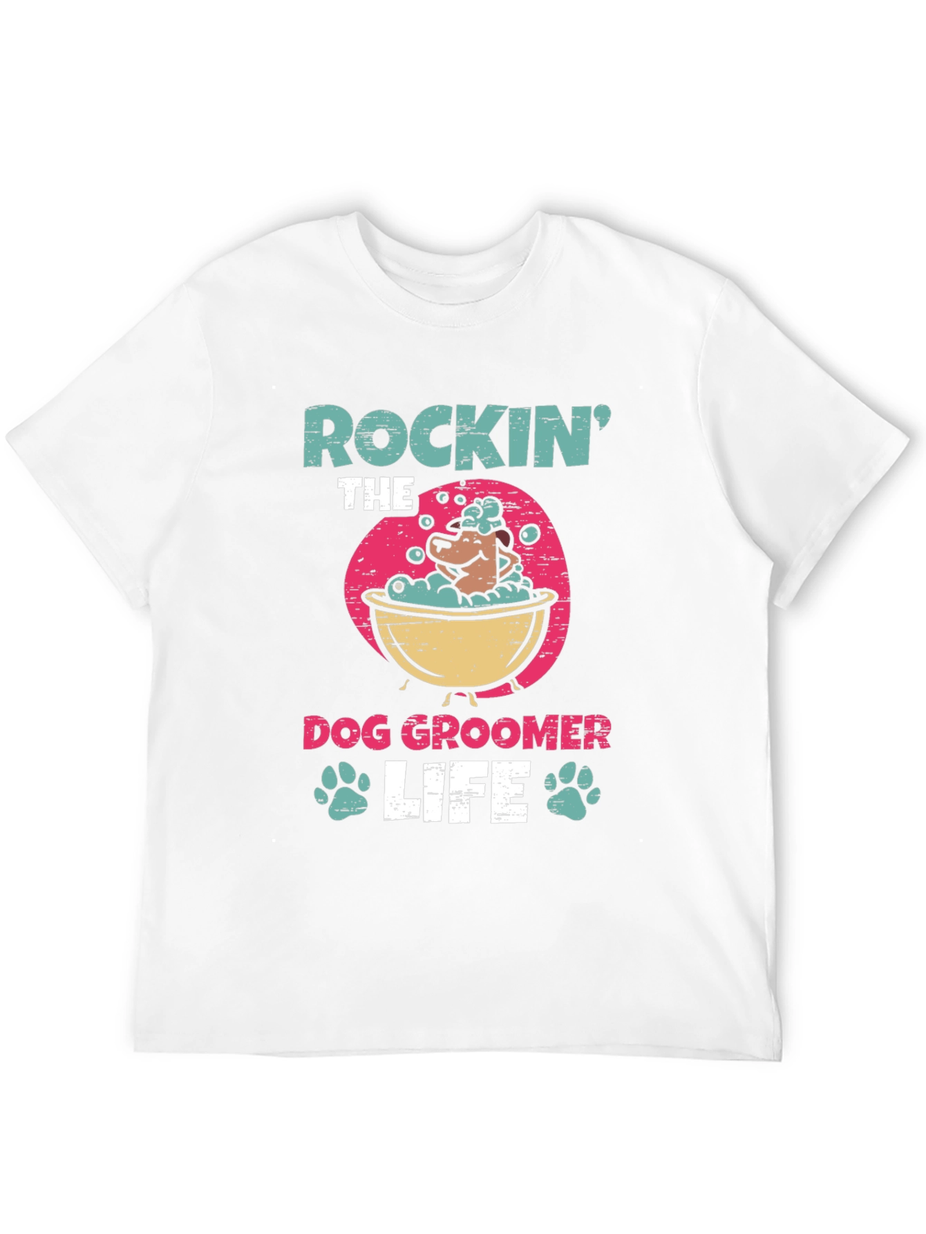 Rockin the Dog Groomer Life Graphic Tee