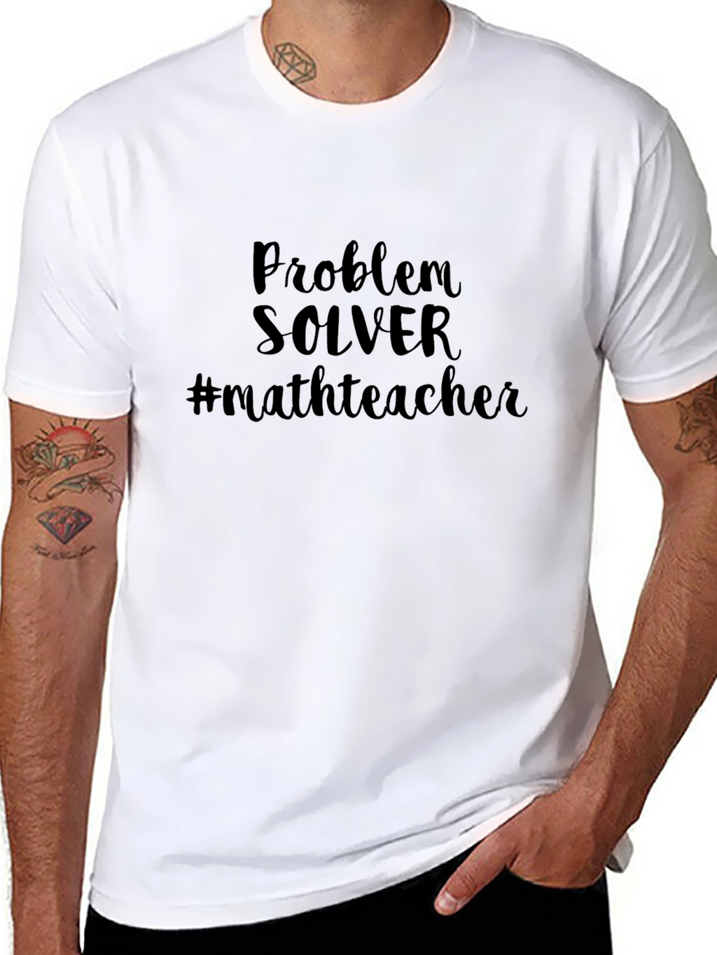 Problem Solver Math Teacher Graphic Tee