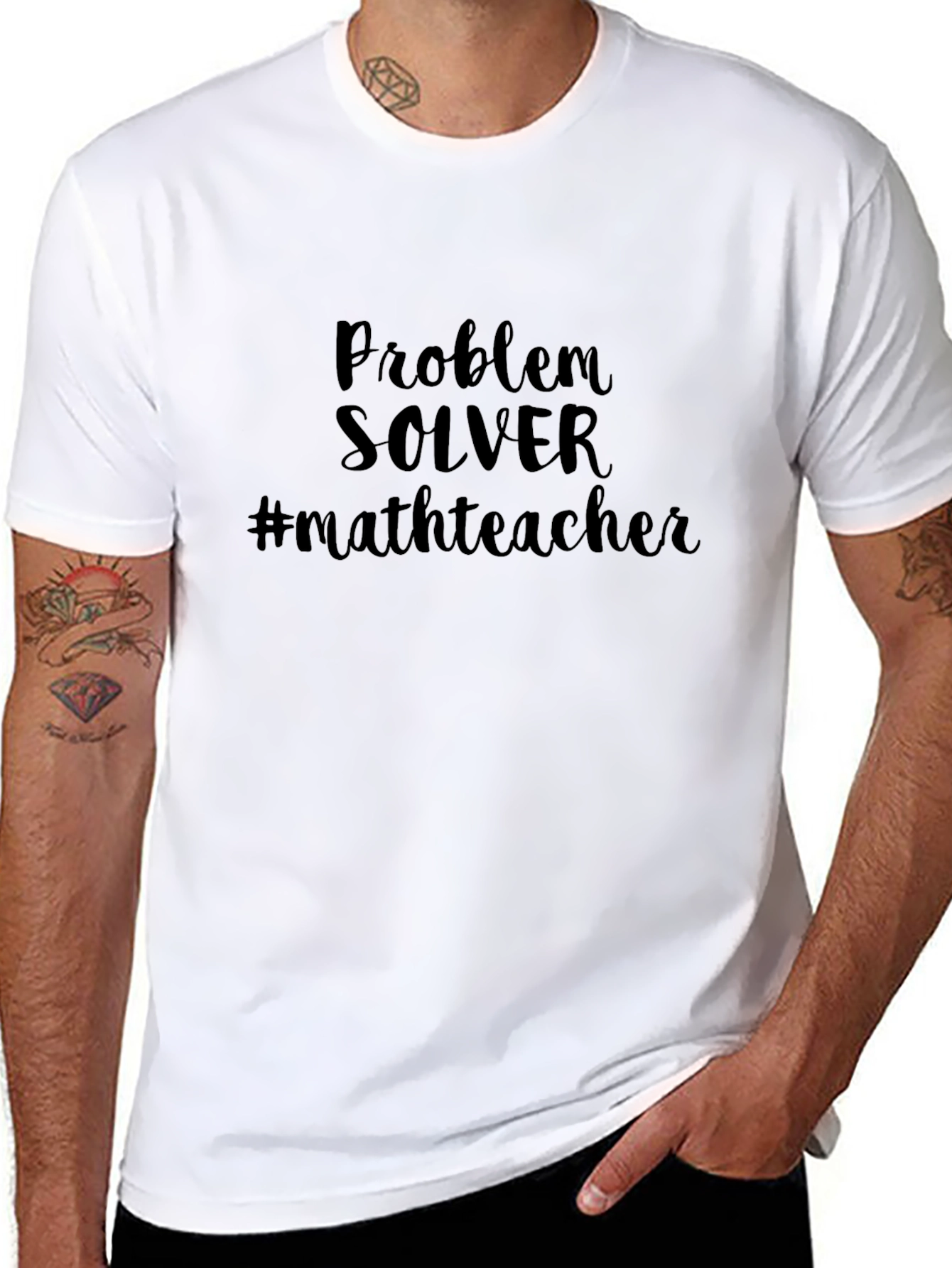 Problem Solver Math Teacher Graphic Tee