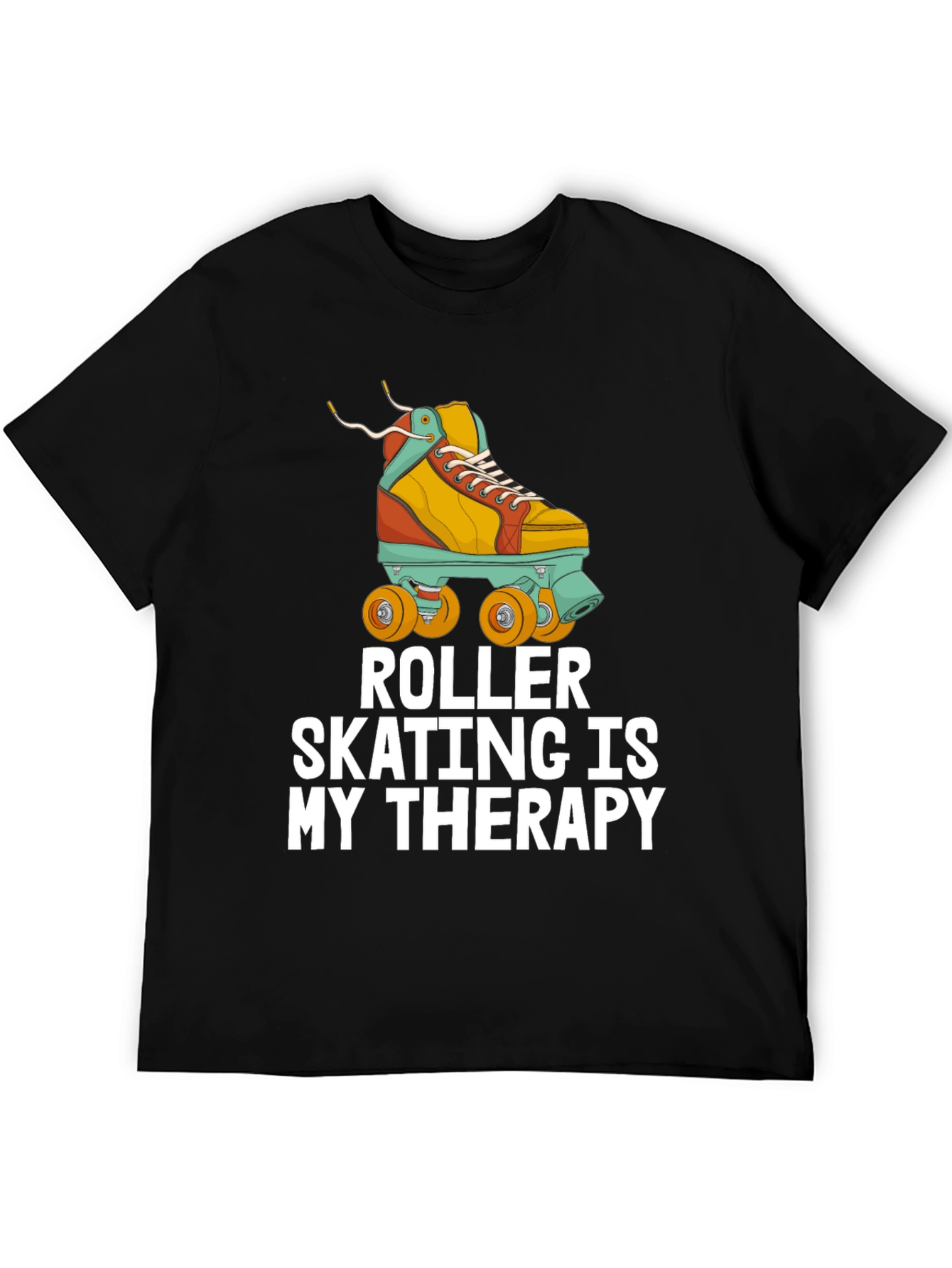 Roller Skating is My Therapy T-Shirt - Cool Skater Tee