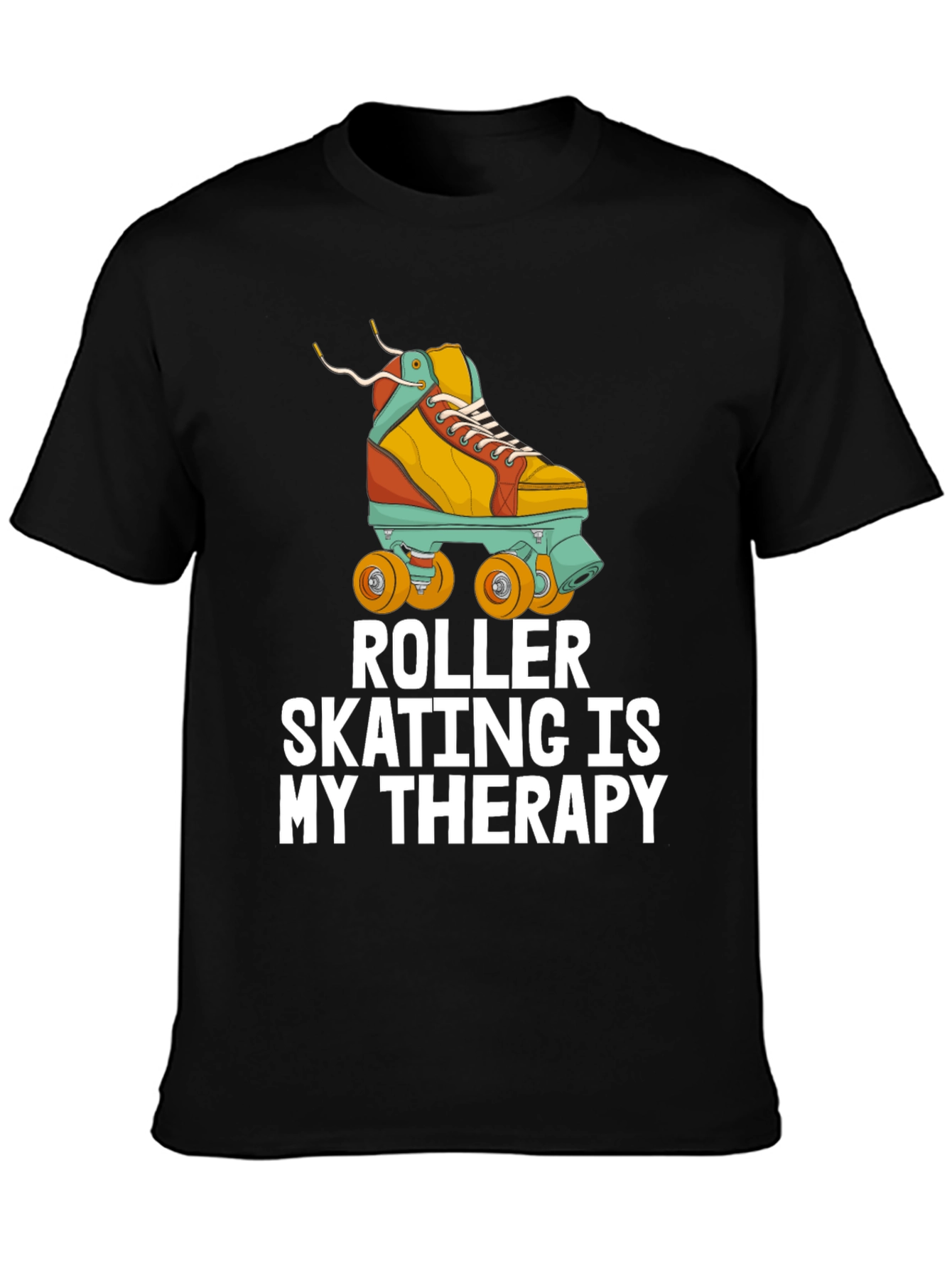 Roller Skating is My Therapy T-Shirt - Cool Skater Tee
