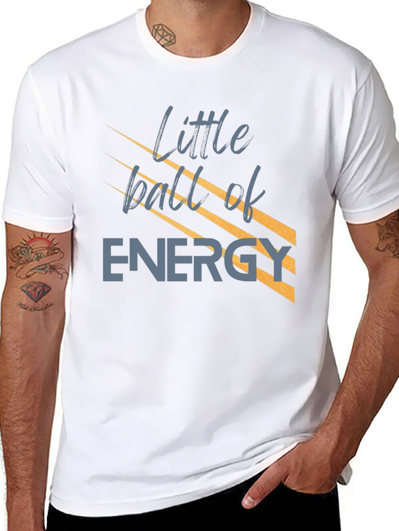 Little Ball of Energy T-Shirt - Black Graphic Tee
