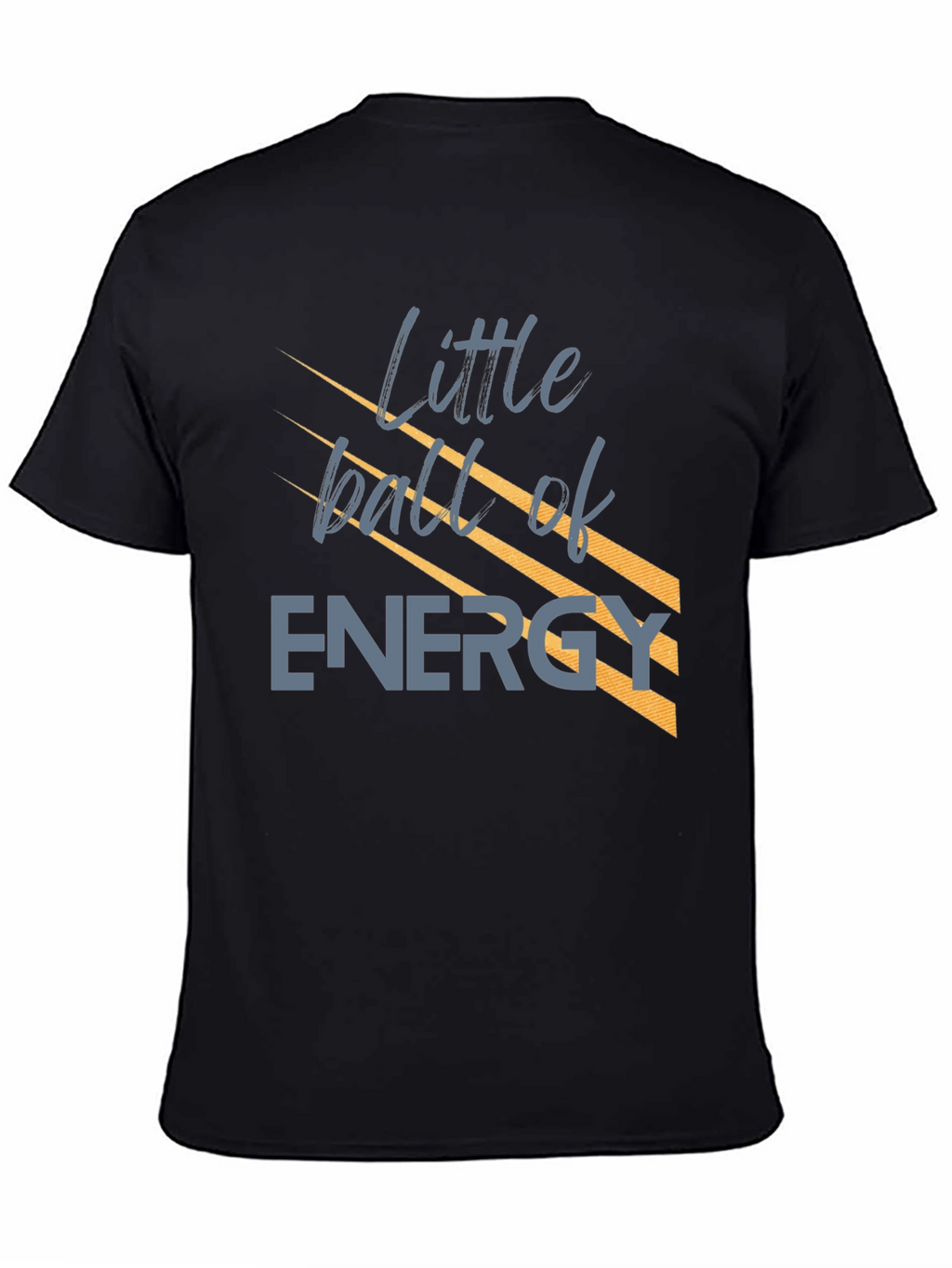 Little Ball of Energy T-Shirt - Black Graphic Tee