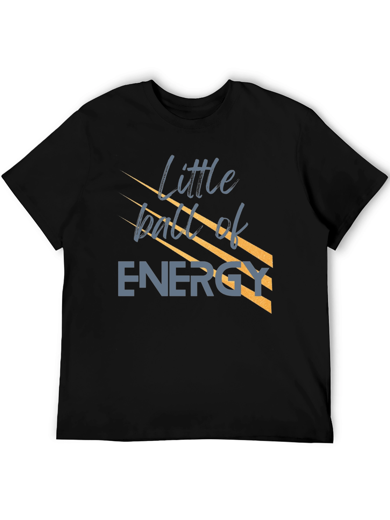 Little Ball of Energy T-Shirt - Black Graphic Tee