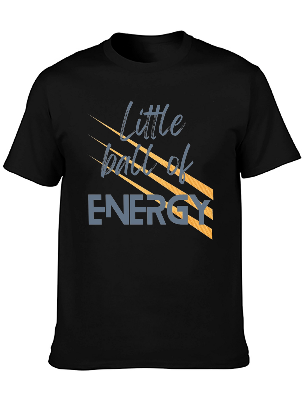Little Ball of Energy T-Shirt - Black Graphic Tee