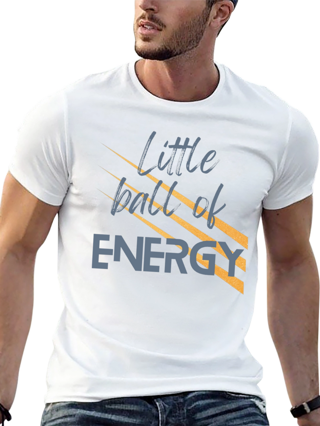 Little Ball of Energy T-Shirt - Black Graphic Tee