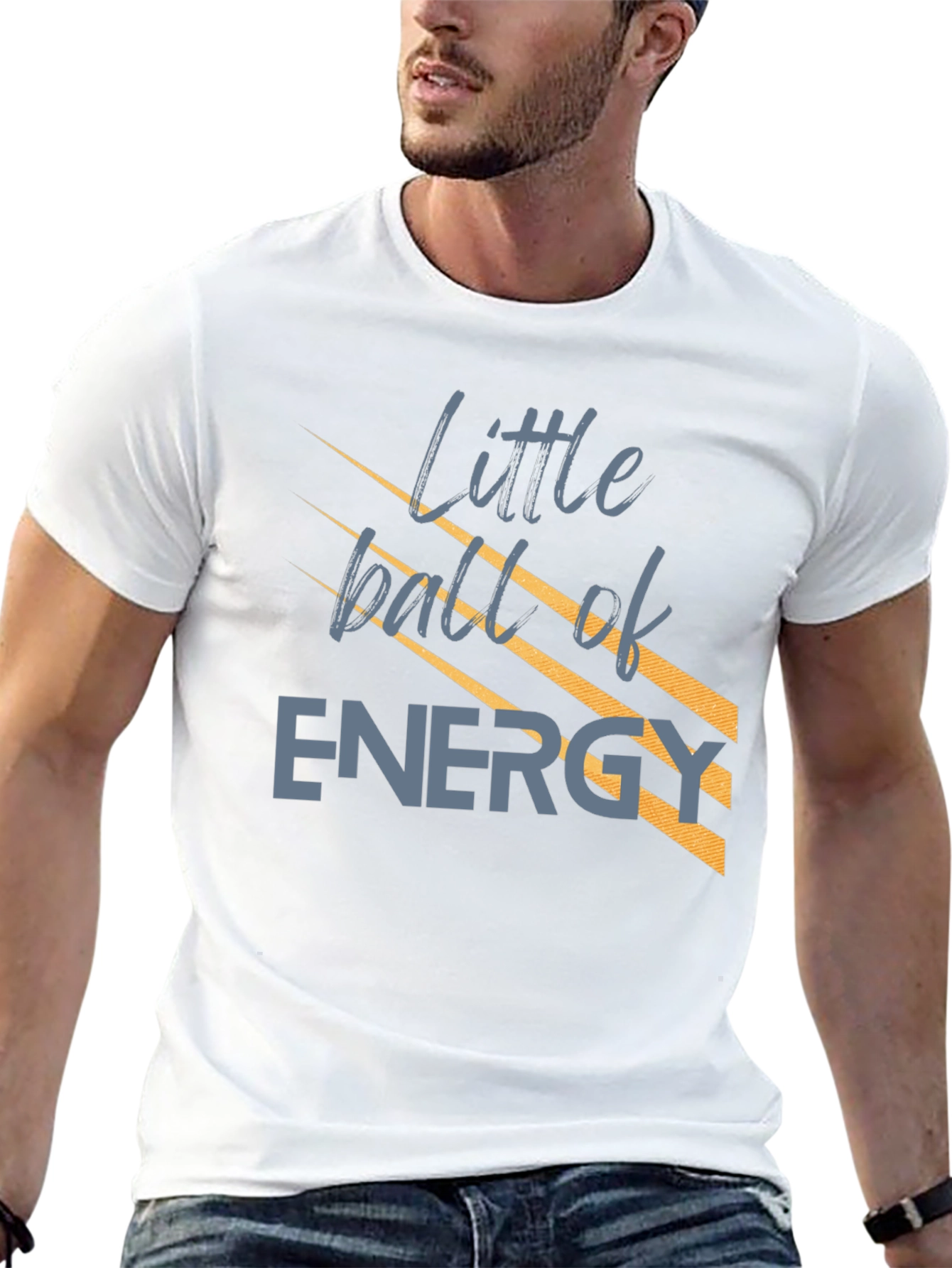 Little Ball of Energy T-Shirt - Black Graphic Tee