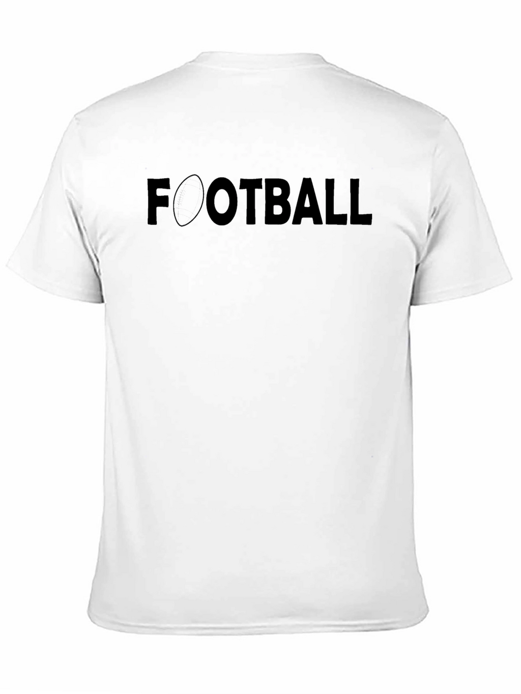 Football Graphic Print T-Shirt - Black