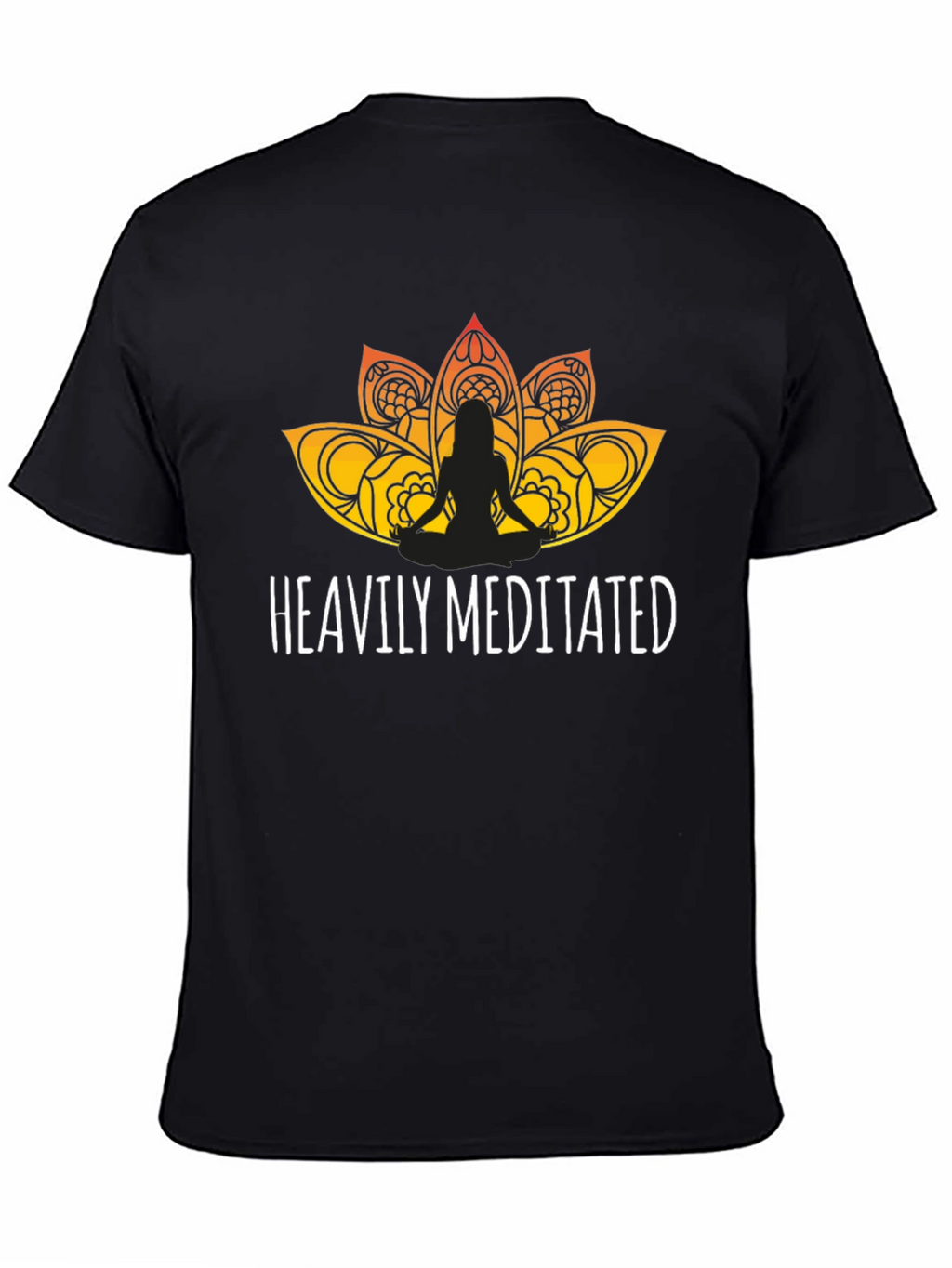 Heavily Meditated Graphic Tee - Black