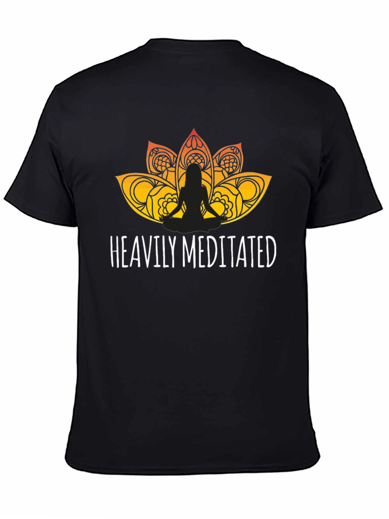Heavily Meditated Graphic Tee - Black