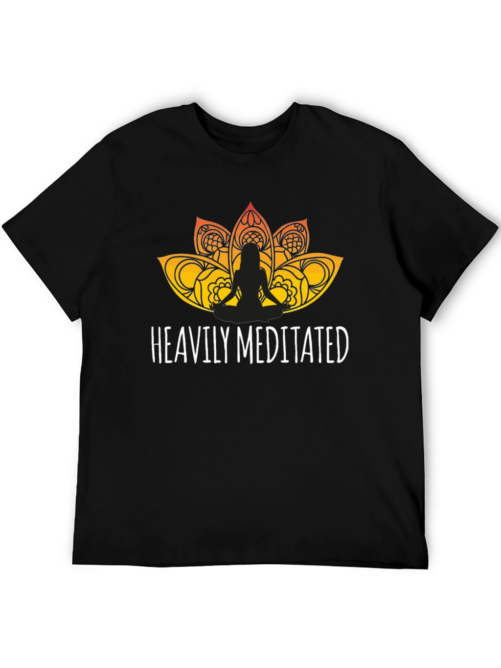 Heavily Meditated Graphic Tee - Black