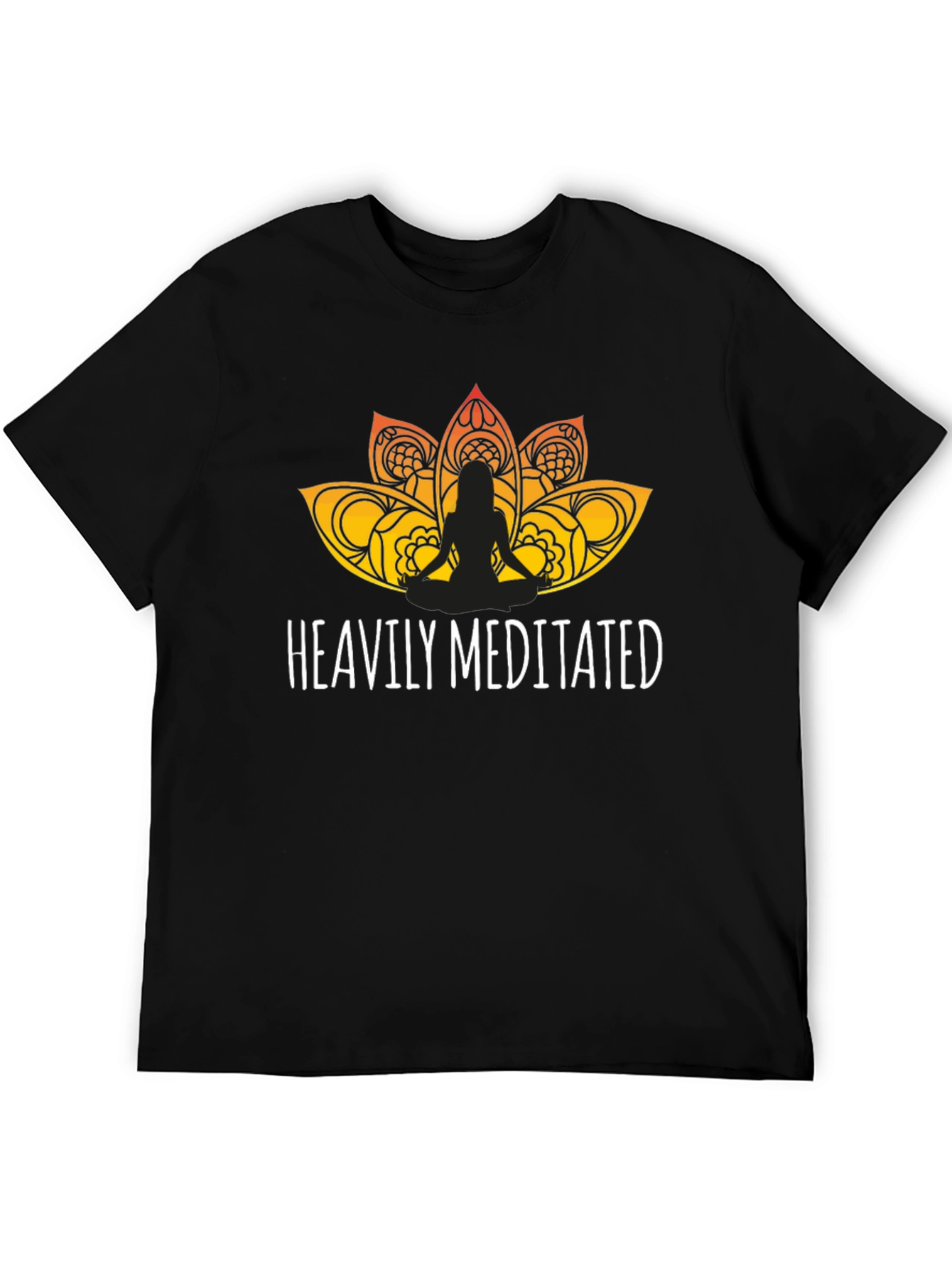 Heavily Meditated Graphic Tee - Black