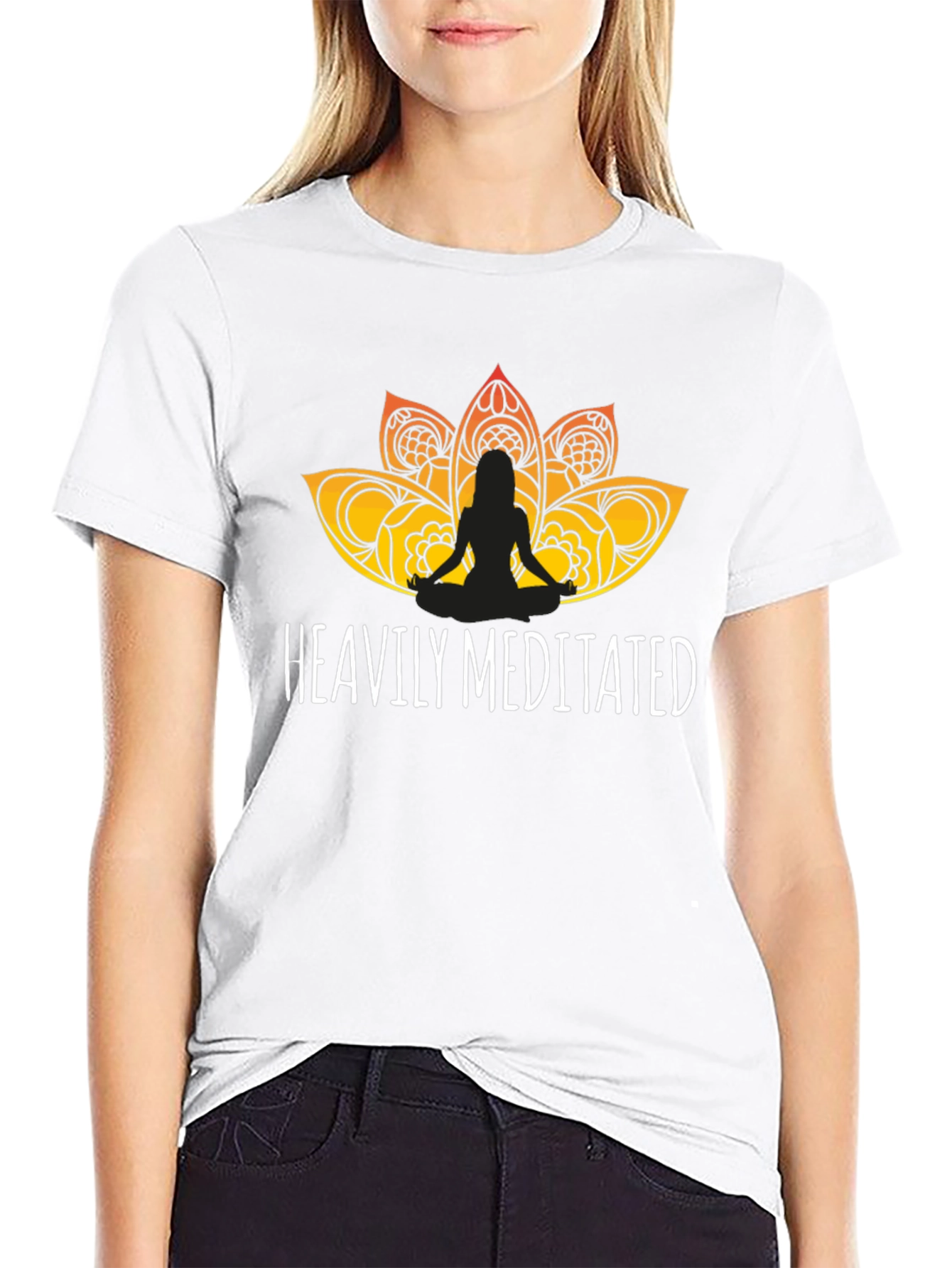 Heavily Meditated Graphic Tee - Black