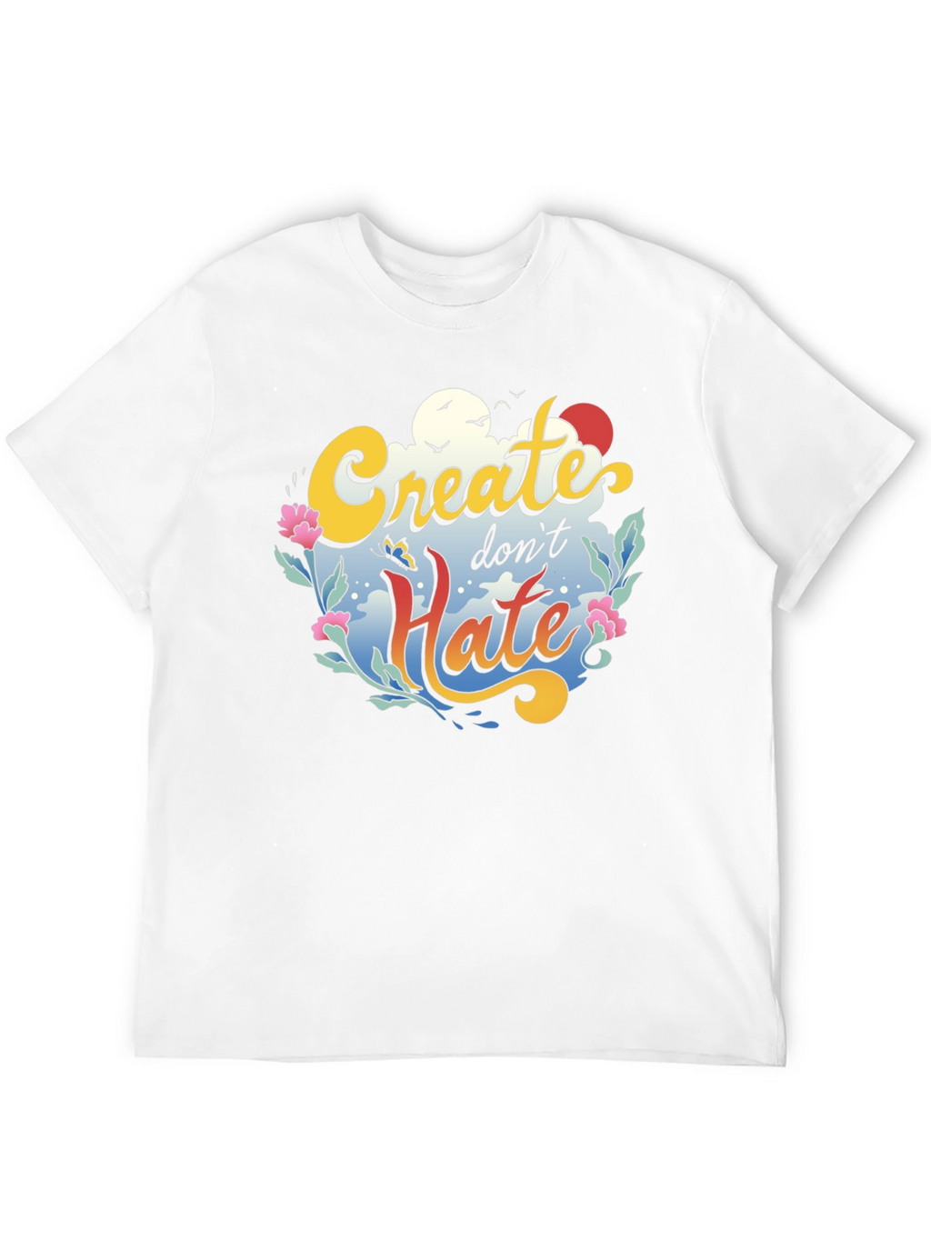 Create Dont Hate Graphic Tee - Black
