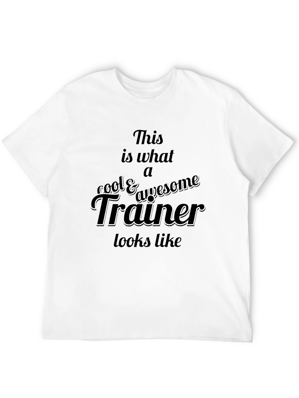 Cool Trainer Graphic Tee - Black Casual T-Shirt