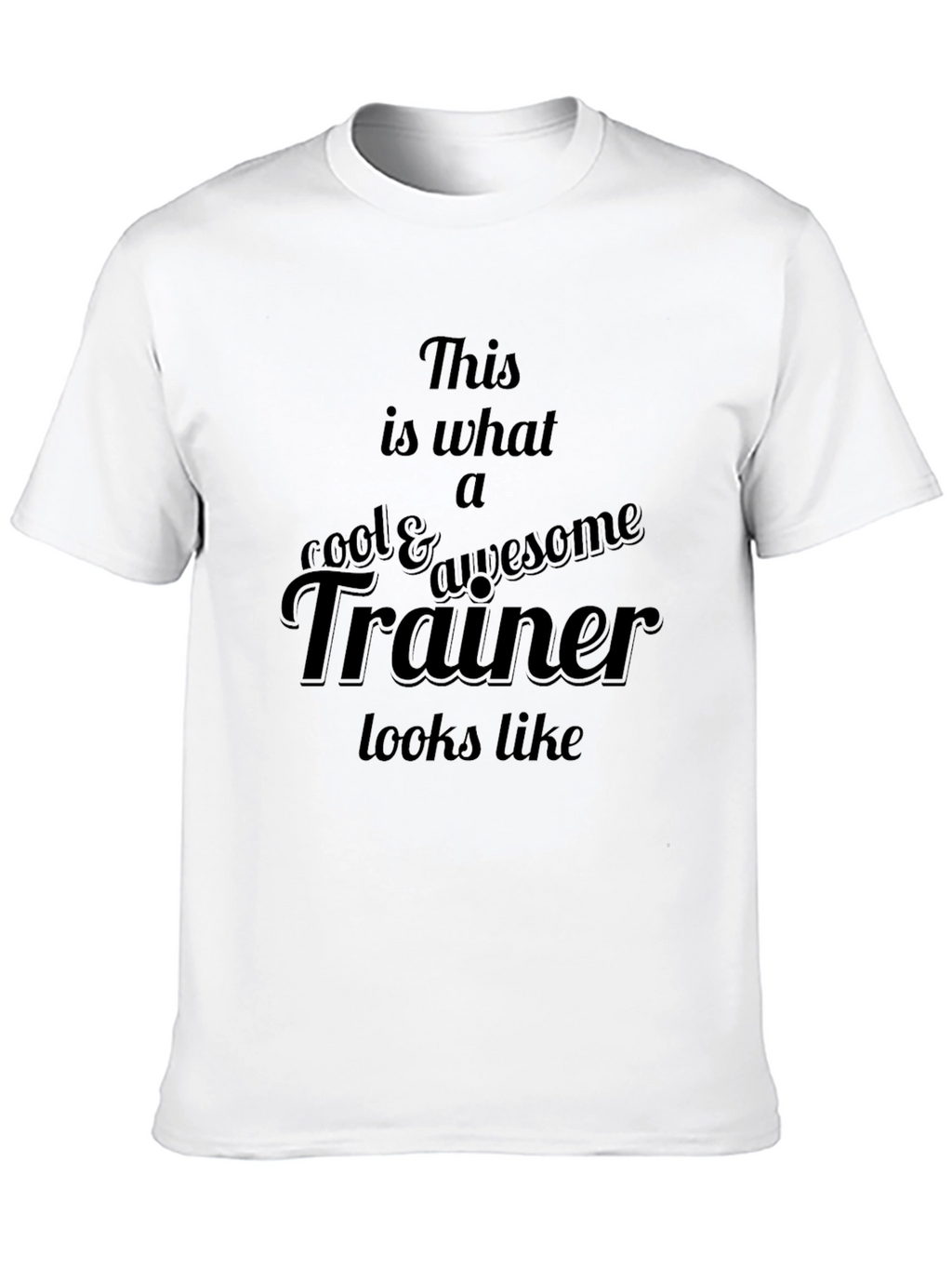 Cool Trainer Graphic Tee - Black Casual T-Shirt