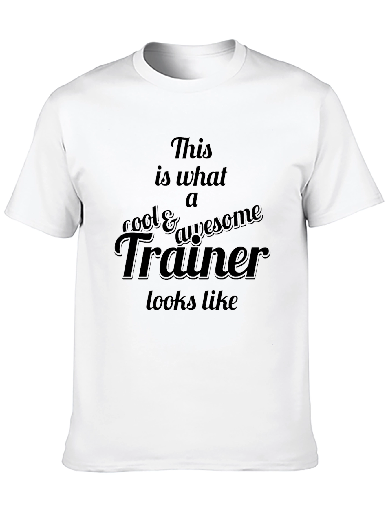 Cool Trainer Graphic Tee - Black Casual T-Shirt
