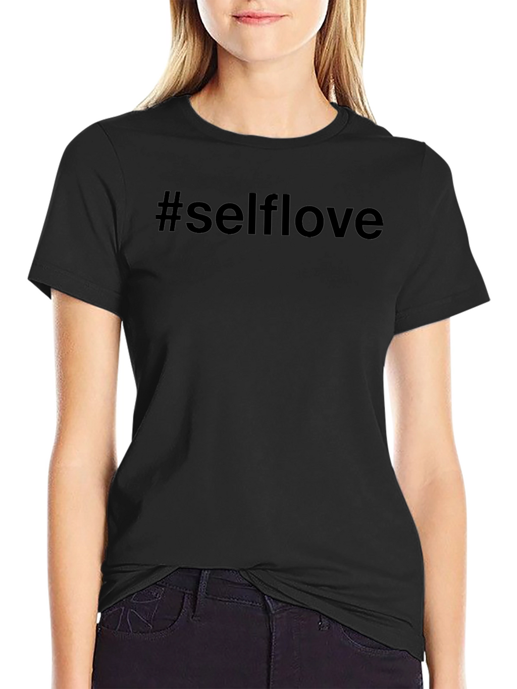 #Selflove Black T-Shirt - Casual Comfort
