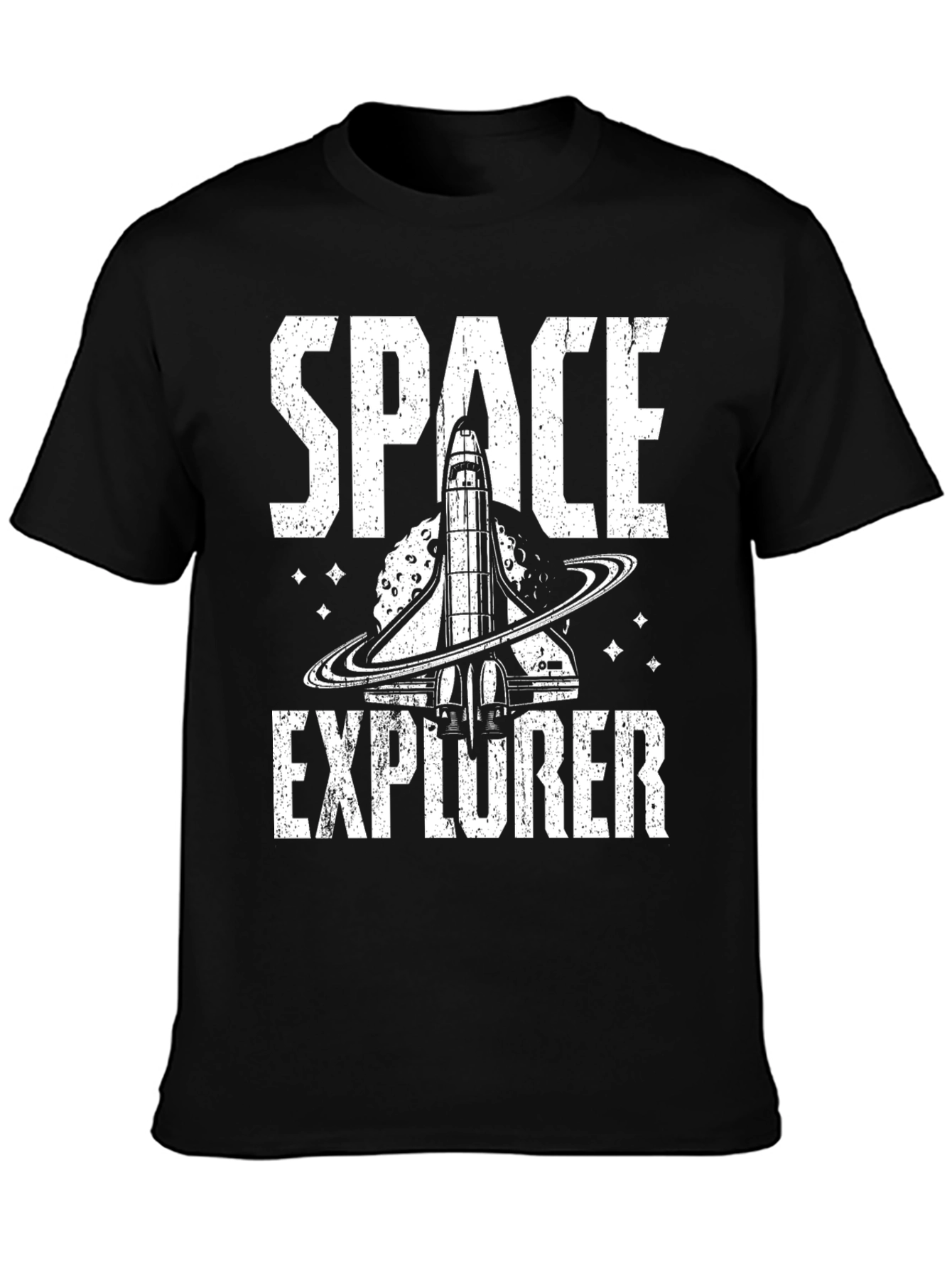Space Explorer Graphic Tee - Black