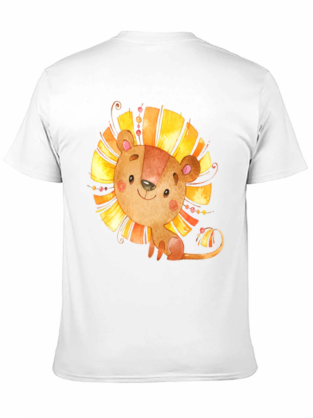 Lion Graphic Tee - Cute Cartoon Design