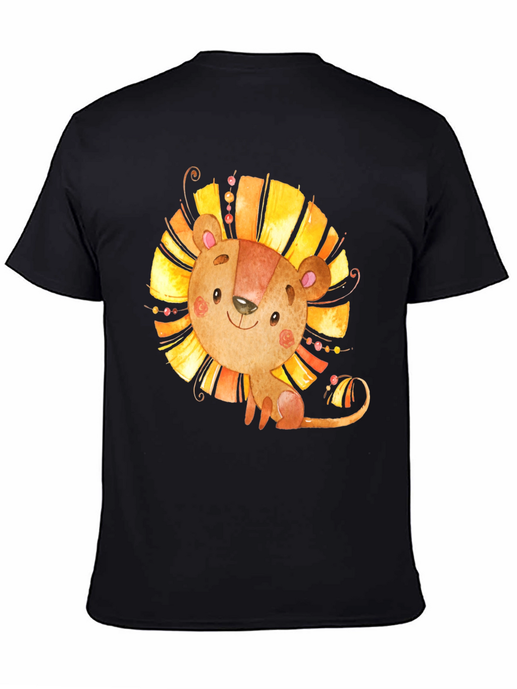 Lion Graphic Tee - Cute Cartoon Design