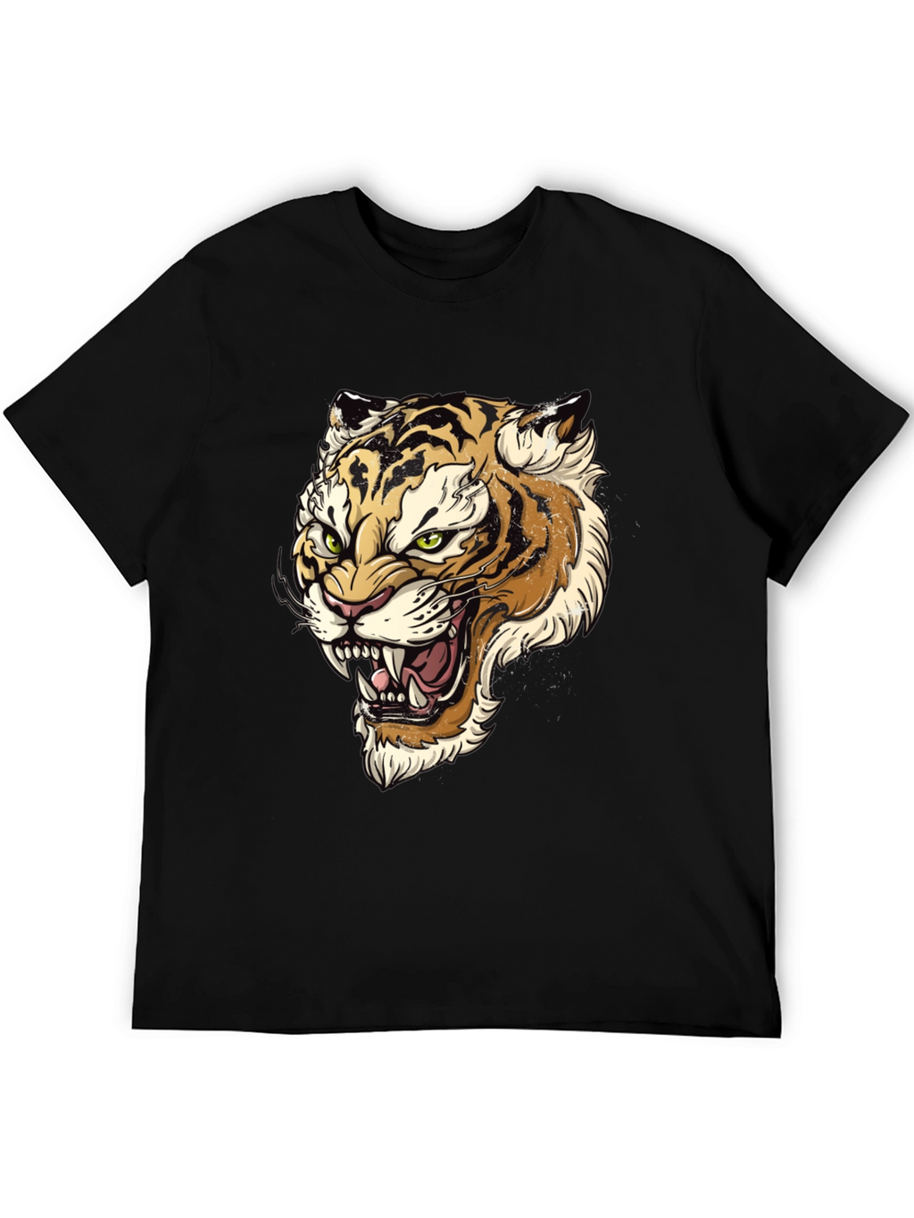 Tiger Graphic Print Mens T-Shirt