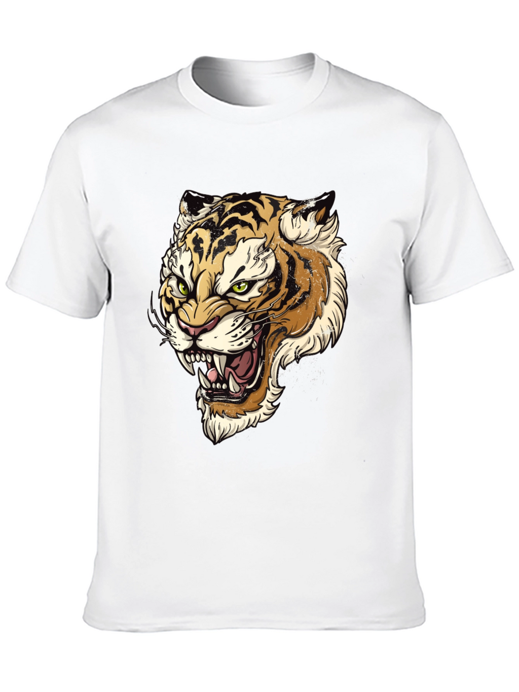 Tiger Graphic Print Mens T-Shirt
