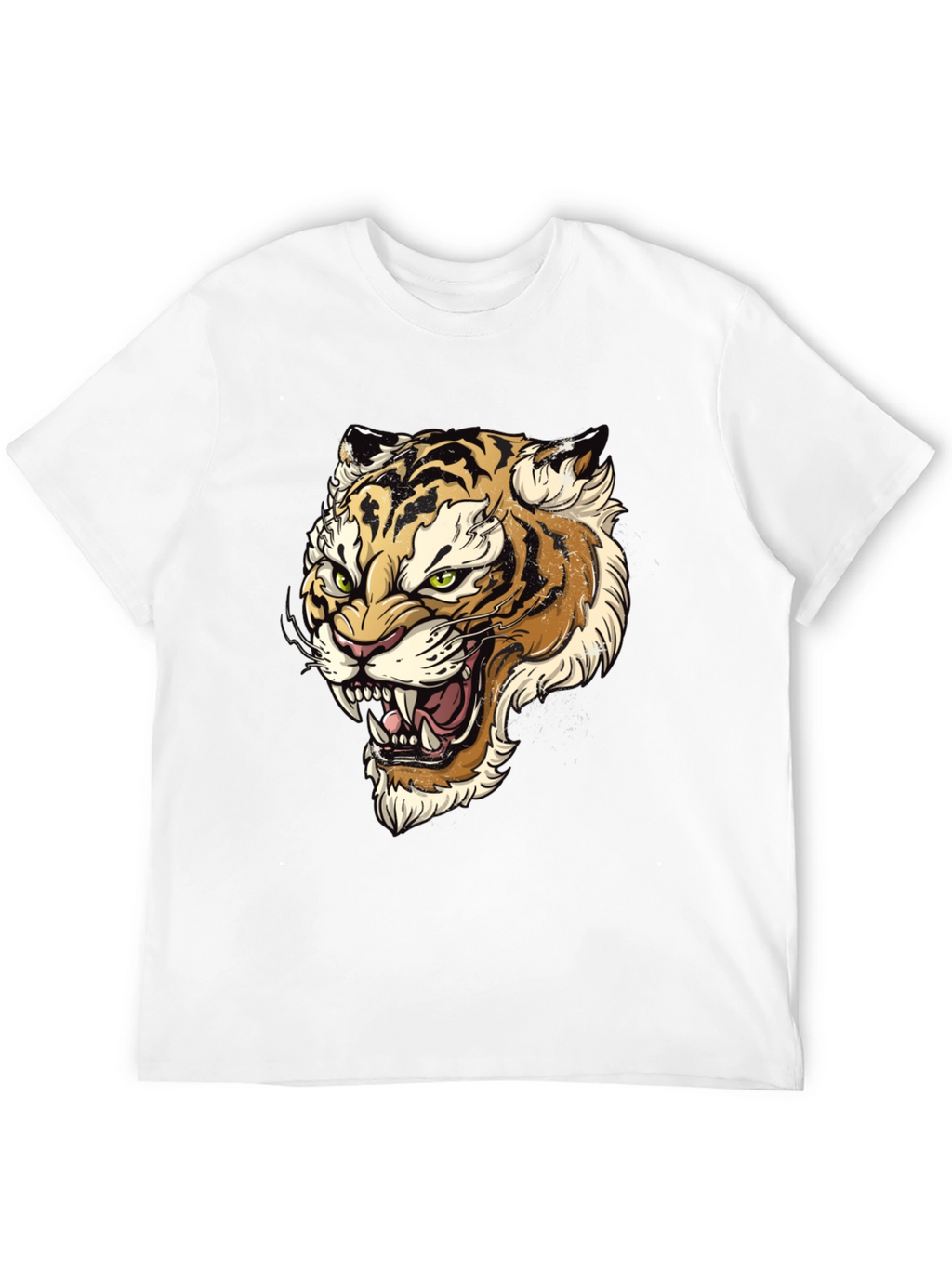 Tiger Graphic Print Mens T-Shirt