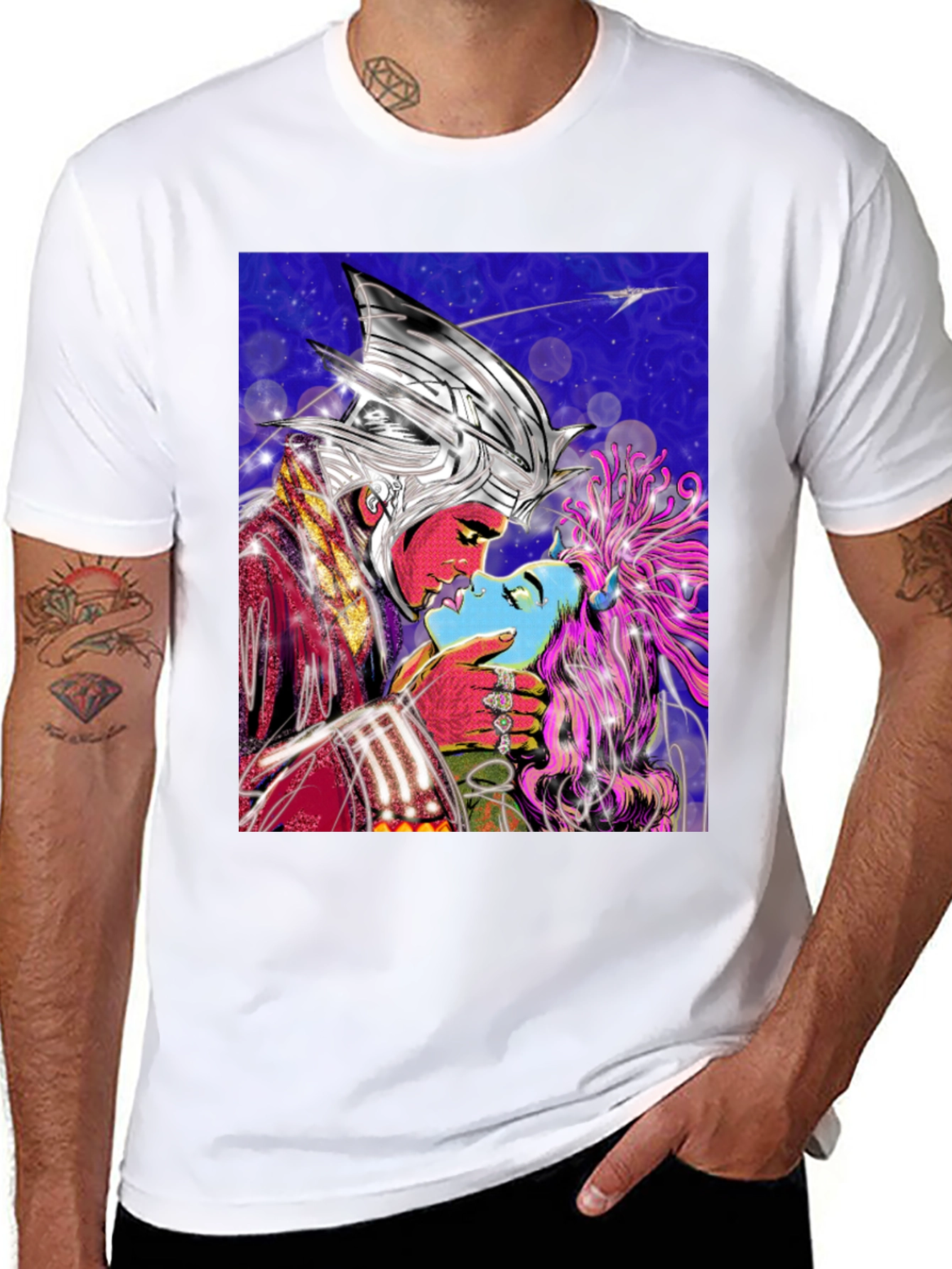 Fantasy Lovers Graphic Print T-Shirt