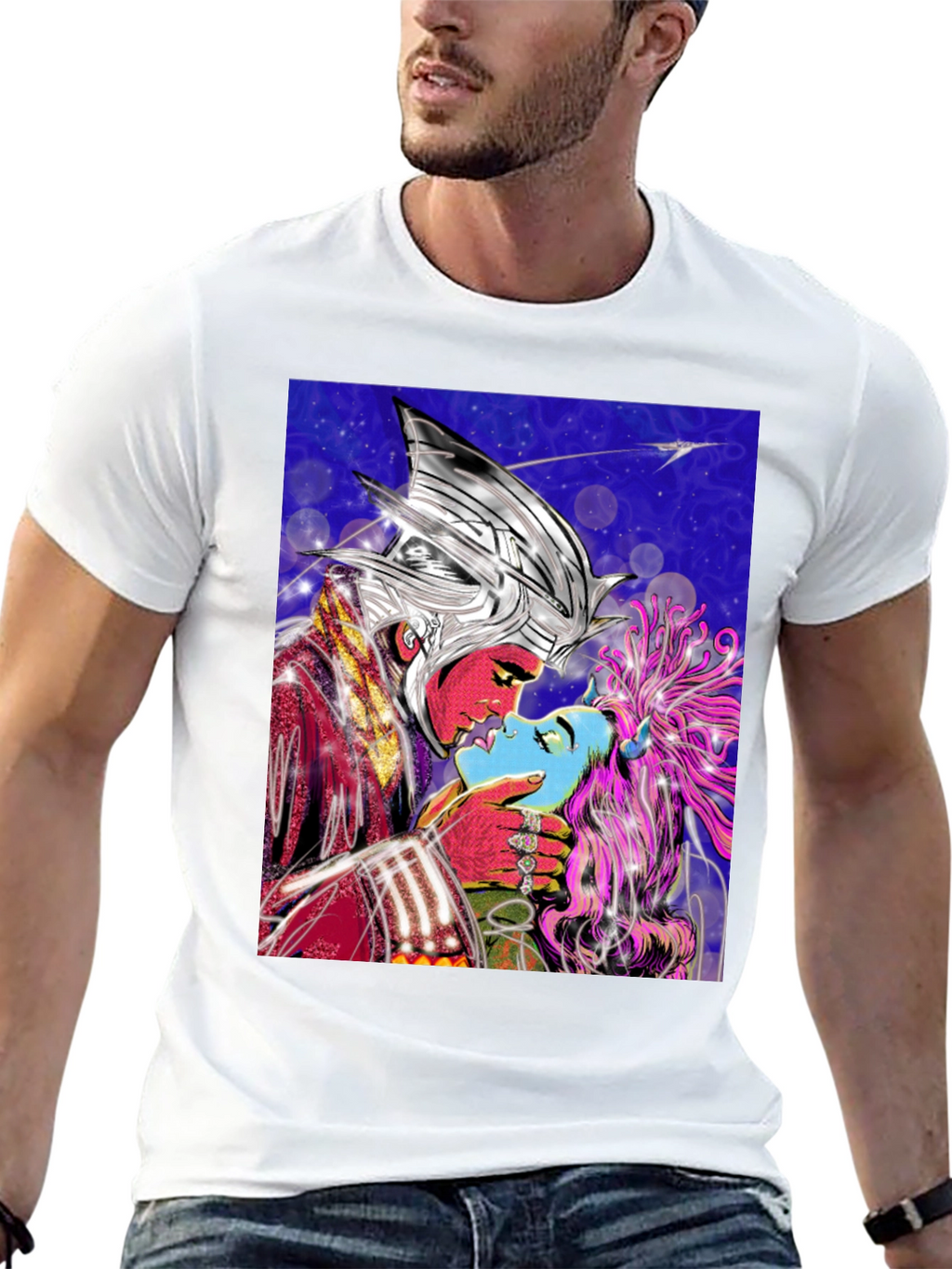 Fantasy Lovers Graphic Print T-Shirt