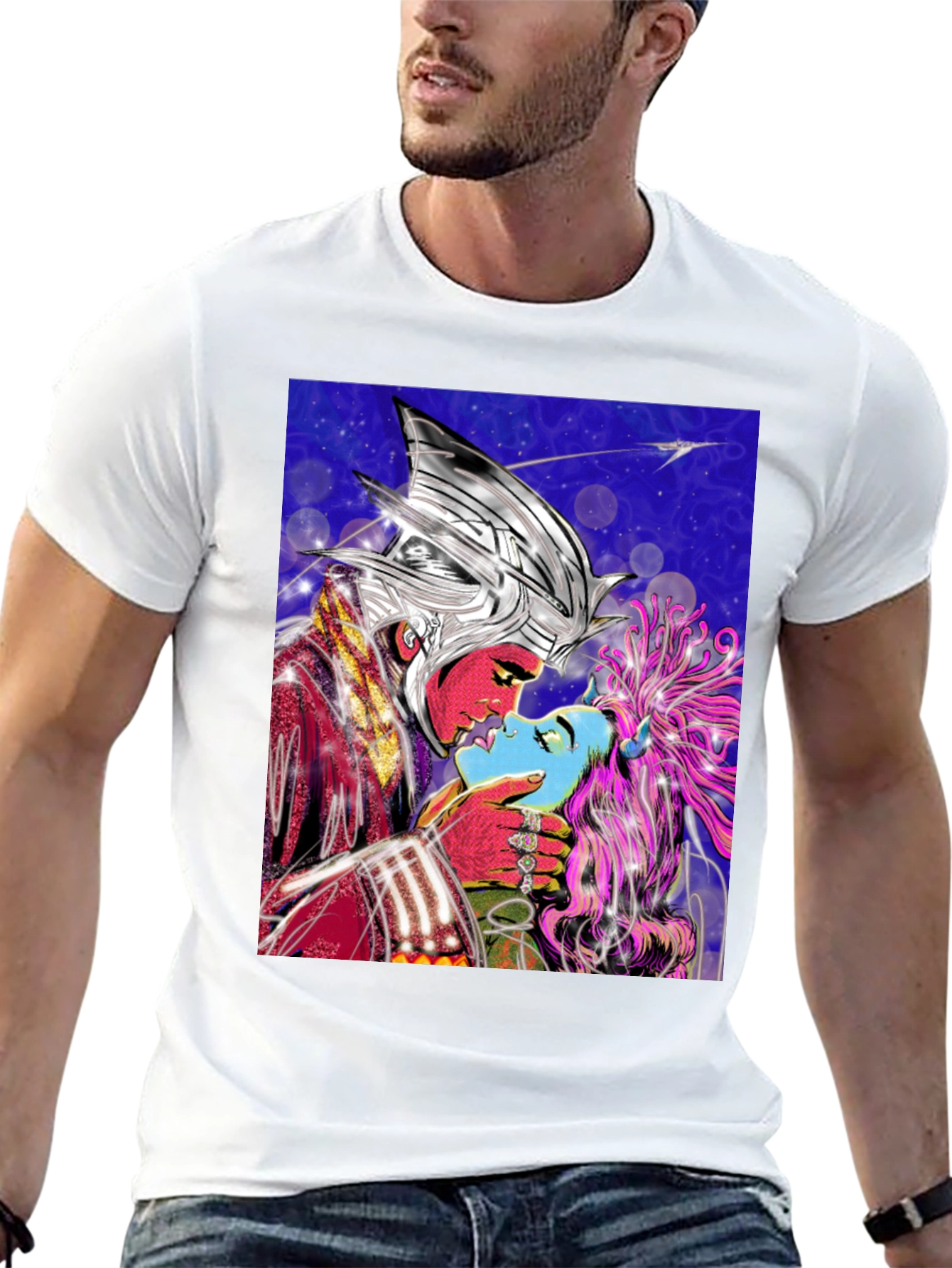 Fantasy Lovers Graphic Print T-Shirt