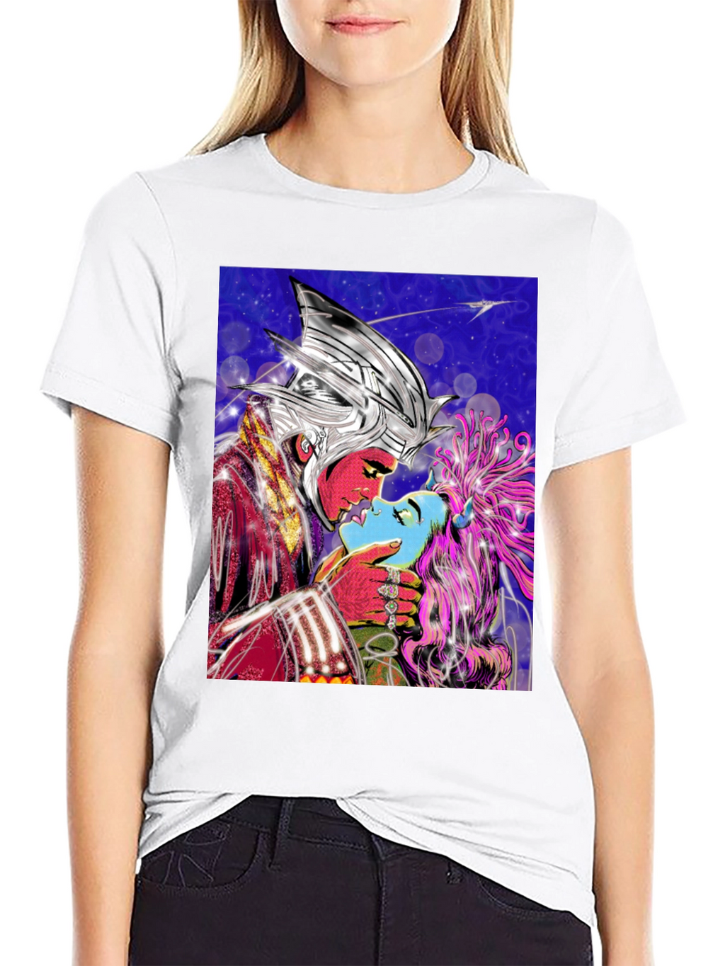 Fantasy Lovers Graphic Print T-Shirt