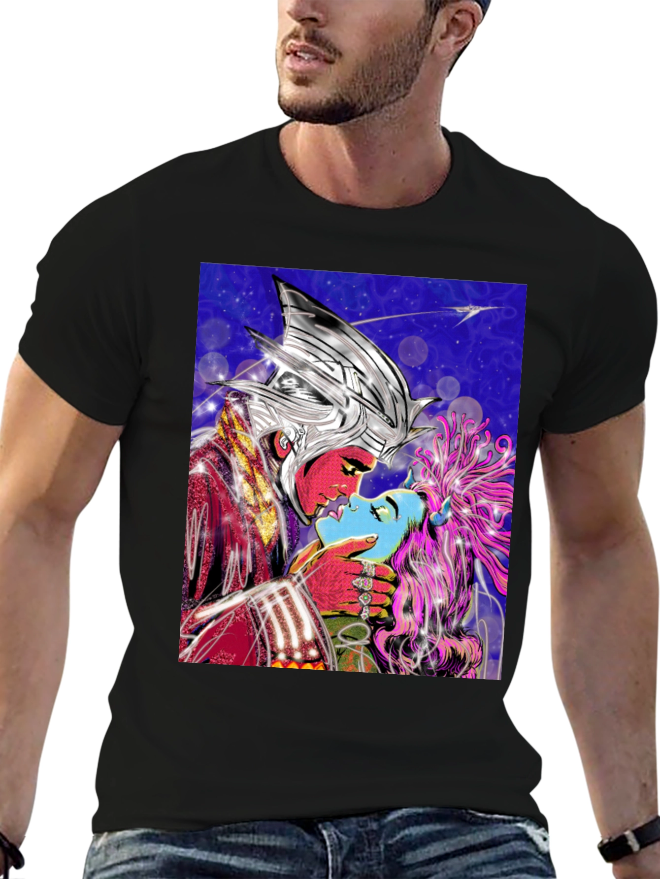 Fantasy Lovers Graphic Print T-Shirt
