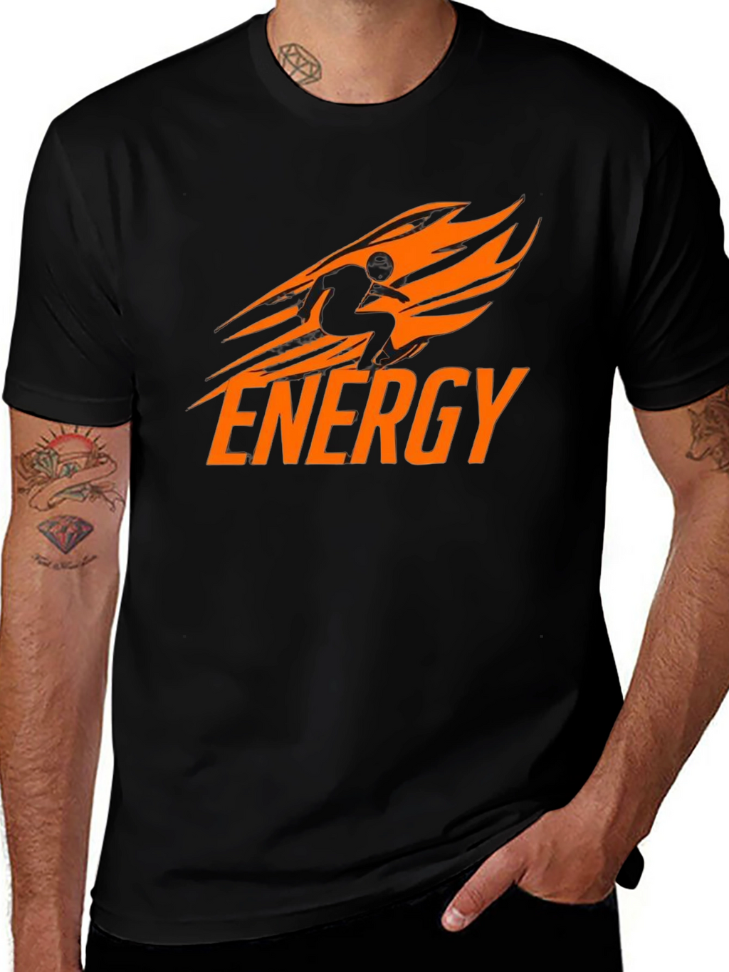 Energy Graphic Tee - Black