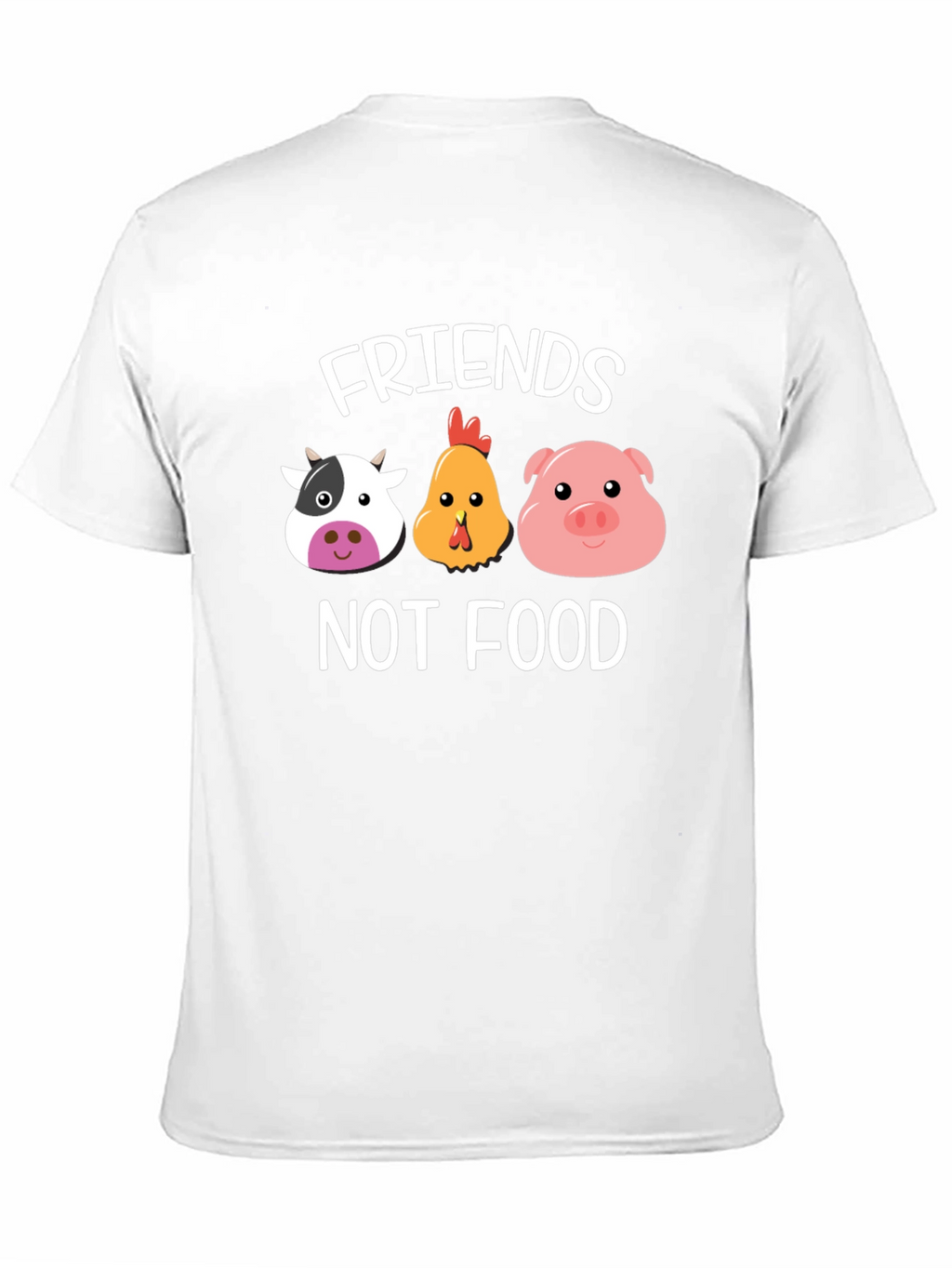 Friends Not Food T-Shirt - Vegan Animal Lover Tee