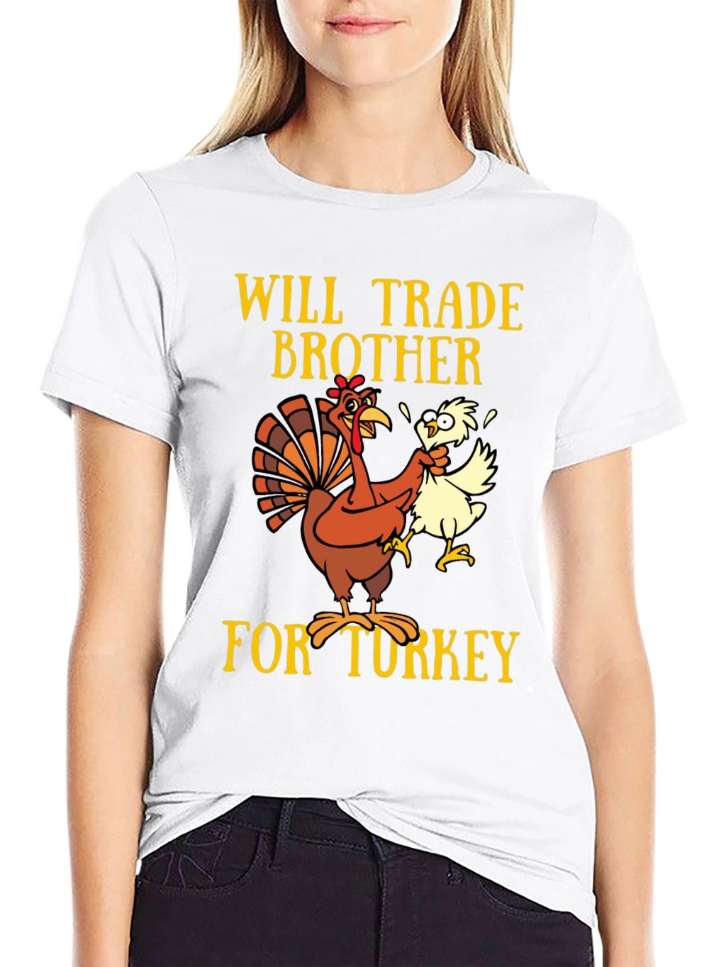 Funny Thanksgiving Turkey Trade Brother T-Shirt