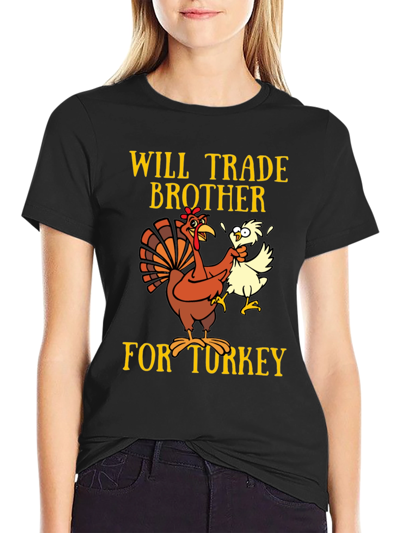 Funny Thanksgiving Turkey Trade Brother T-Shirt