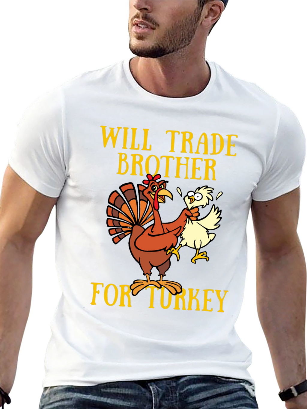 Funny Thanksgiving Turkey Trade Brother T-Shirt