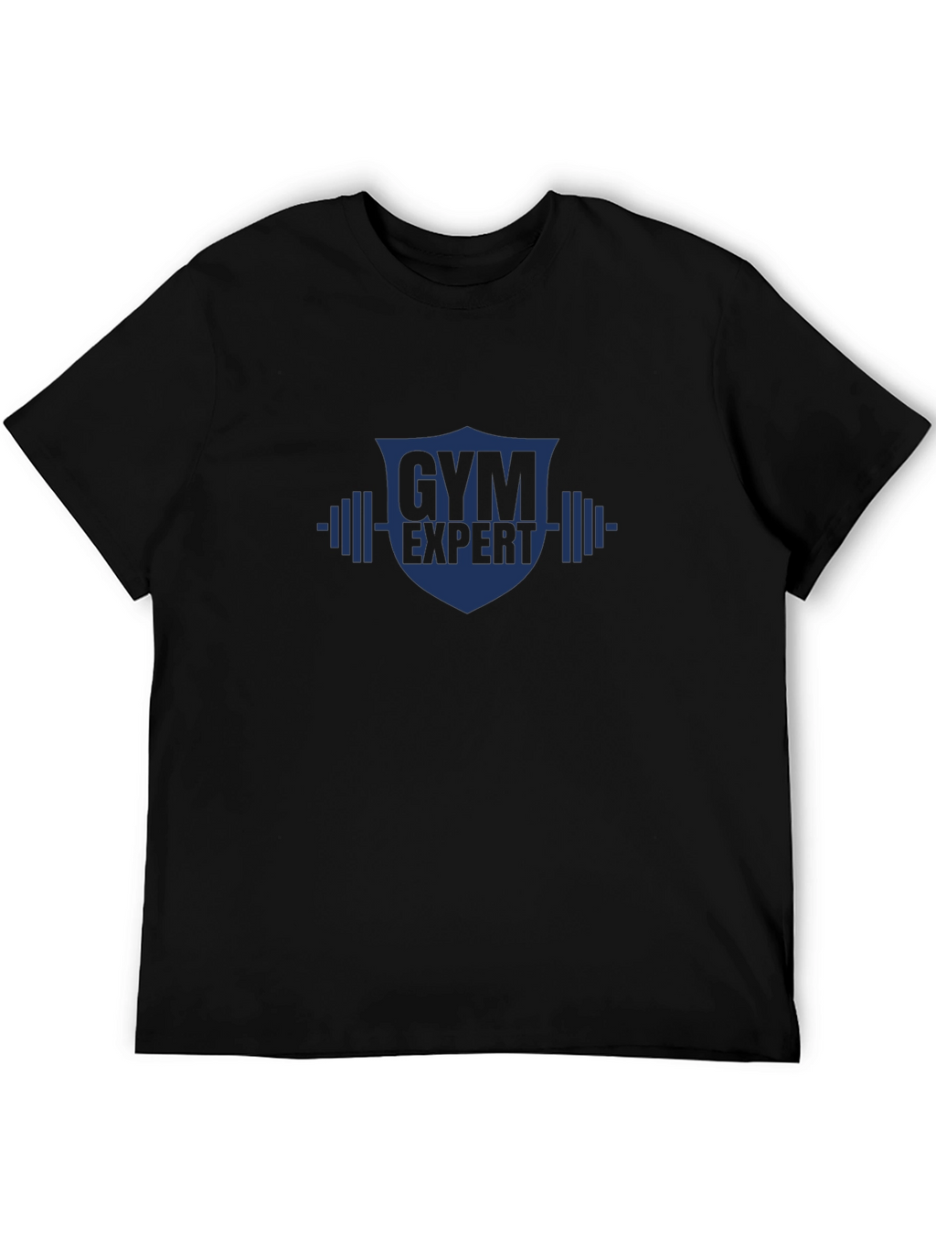 Gym Expert Graphic T-Shirt - Black Cotton Tee
