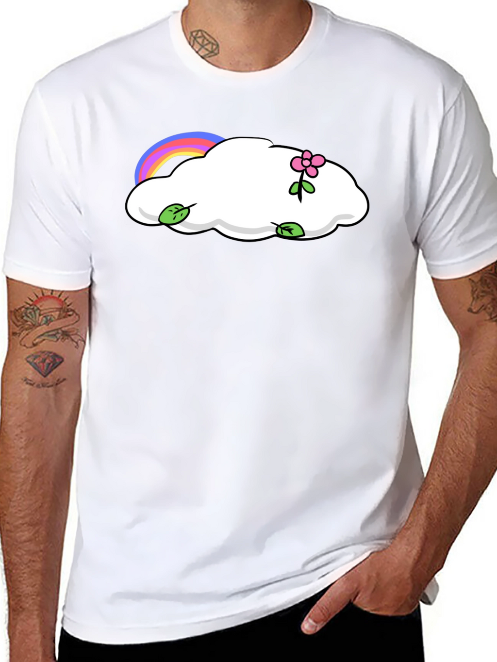Cloud & Rainbow Graphic Tee