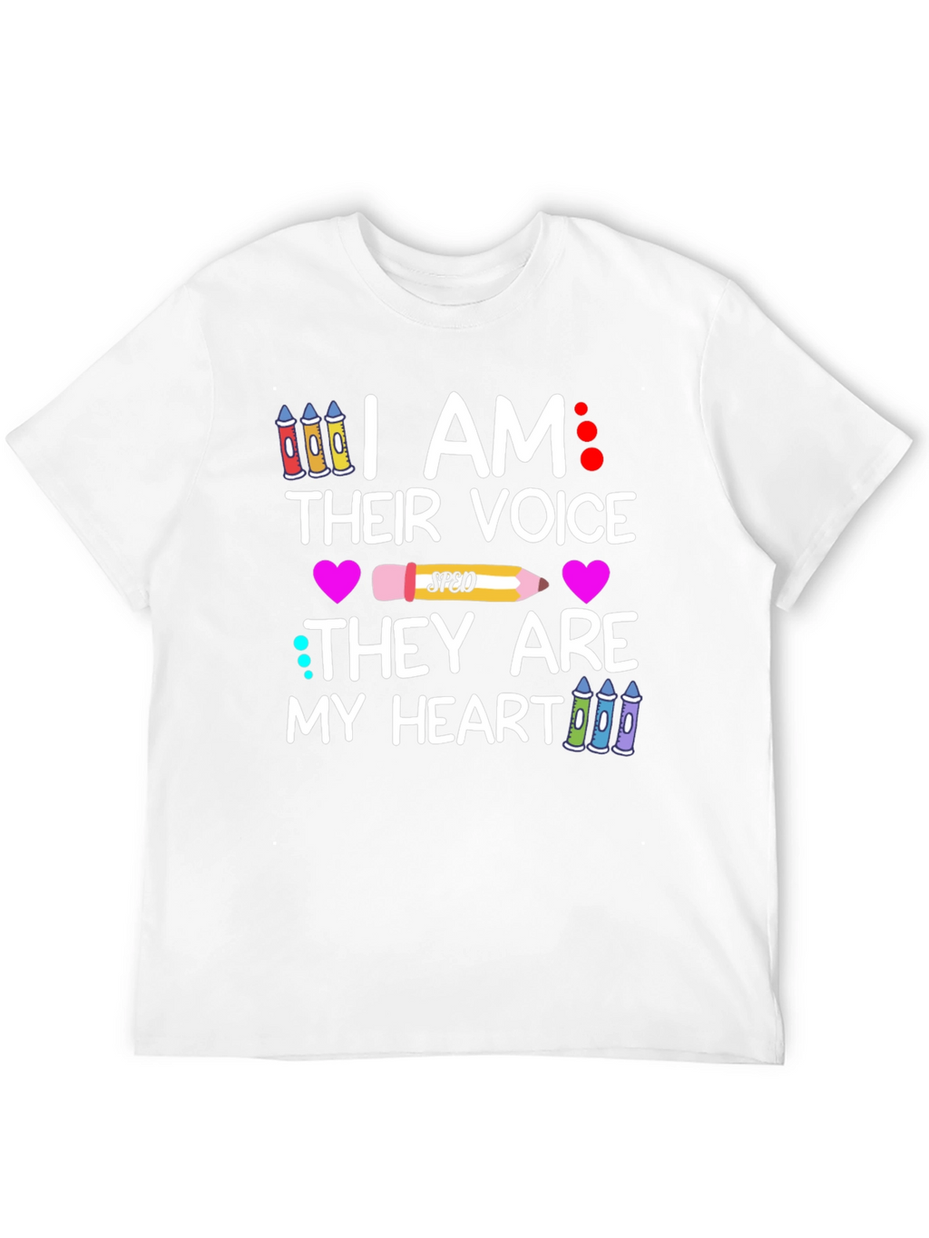 I Am Their Voice SPED Teacher Graphic T-Shirt