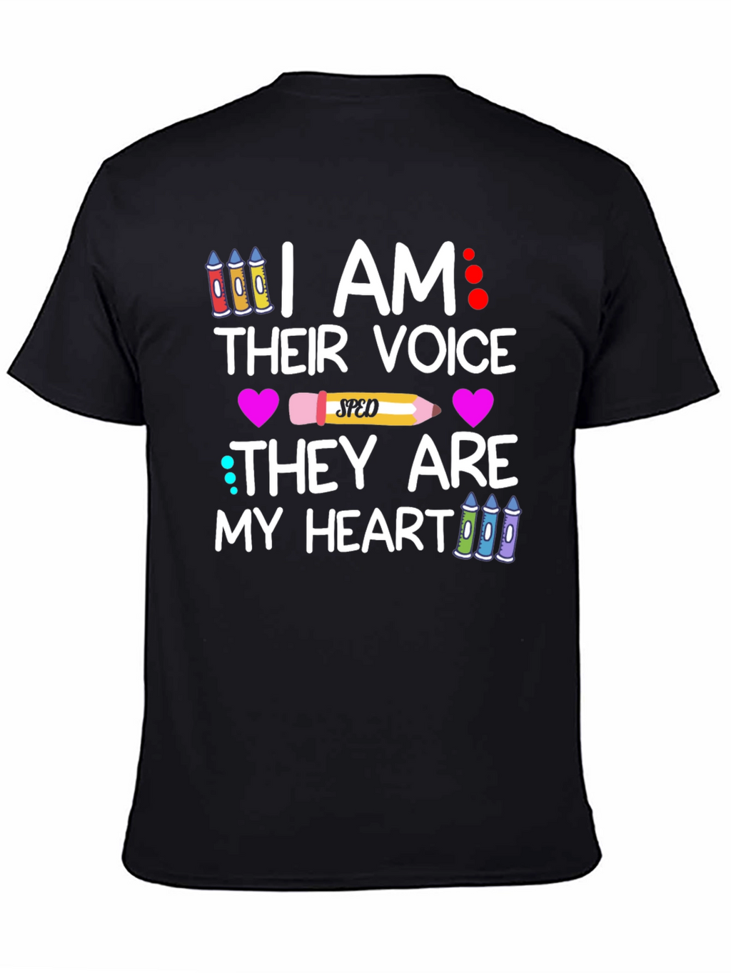 I Am Their Voice SPED Teacher Graphic T-Shirt
