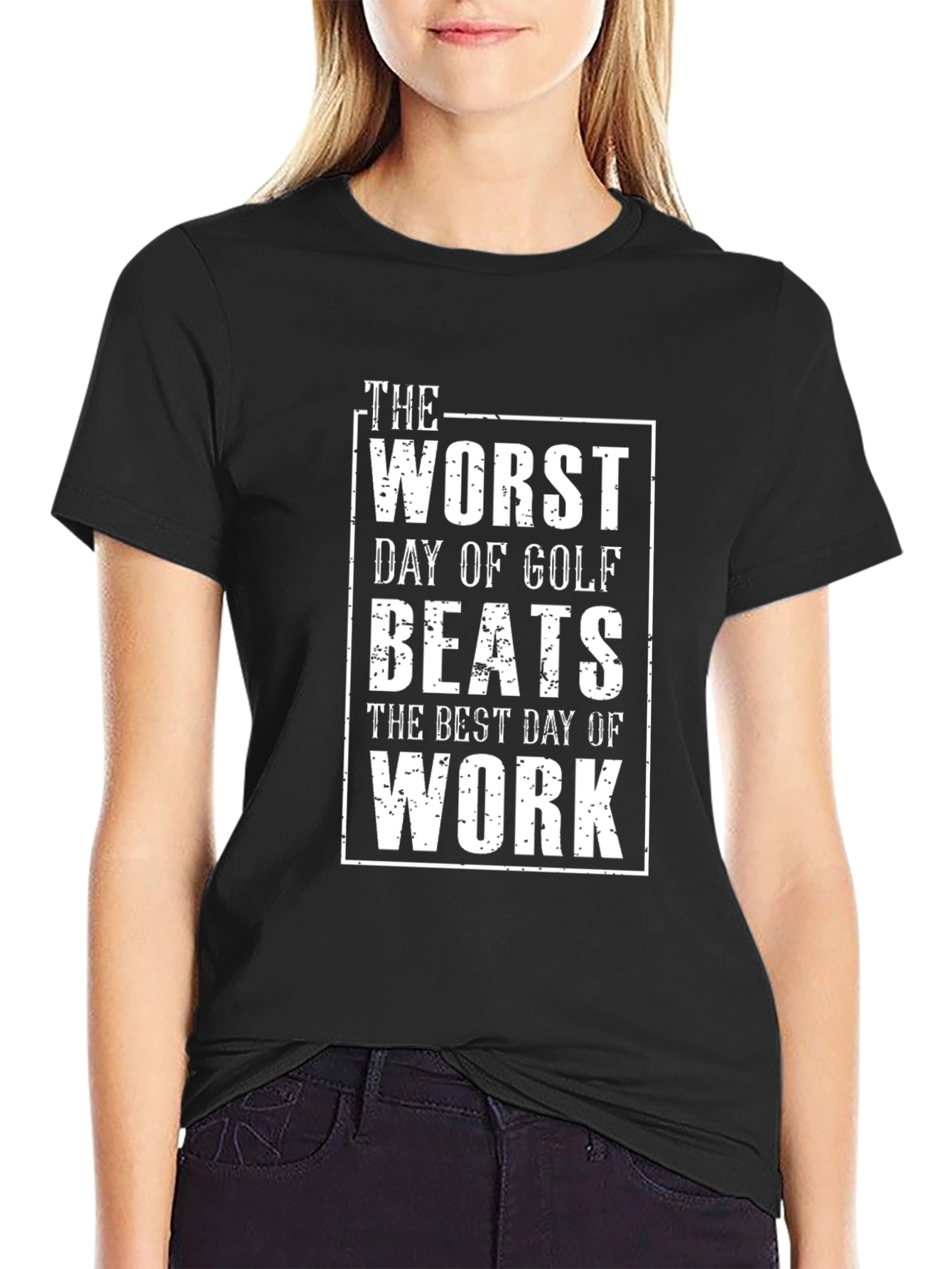 Golf Lover T-Shirt - The Worst Day of Golf Beats Work