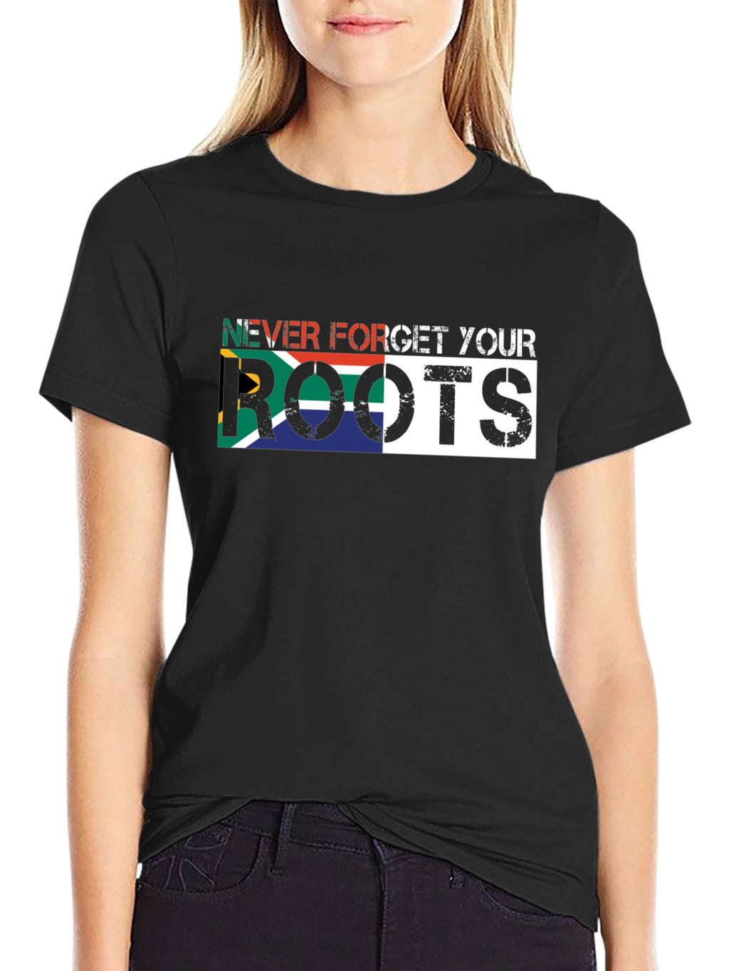 South Africa Roots T-Shirt - Black