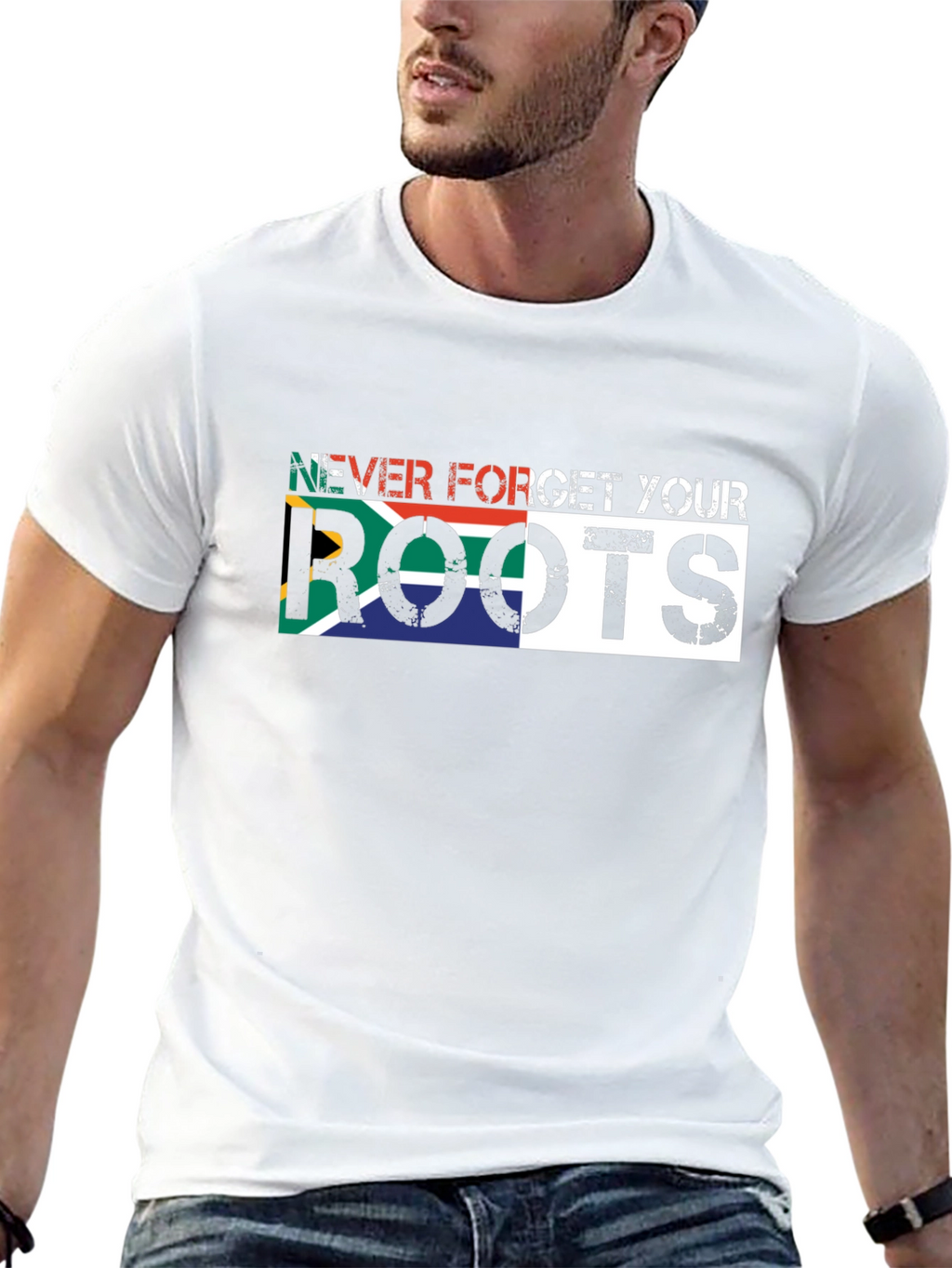South Africa Roots T-Shirt - Black