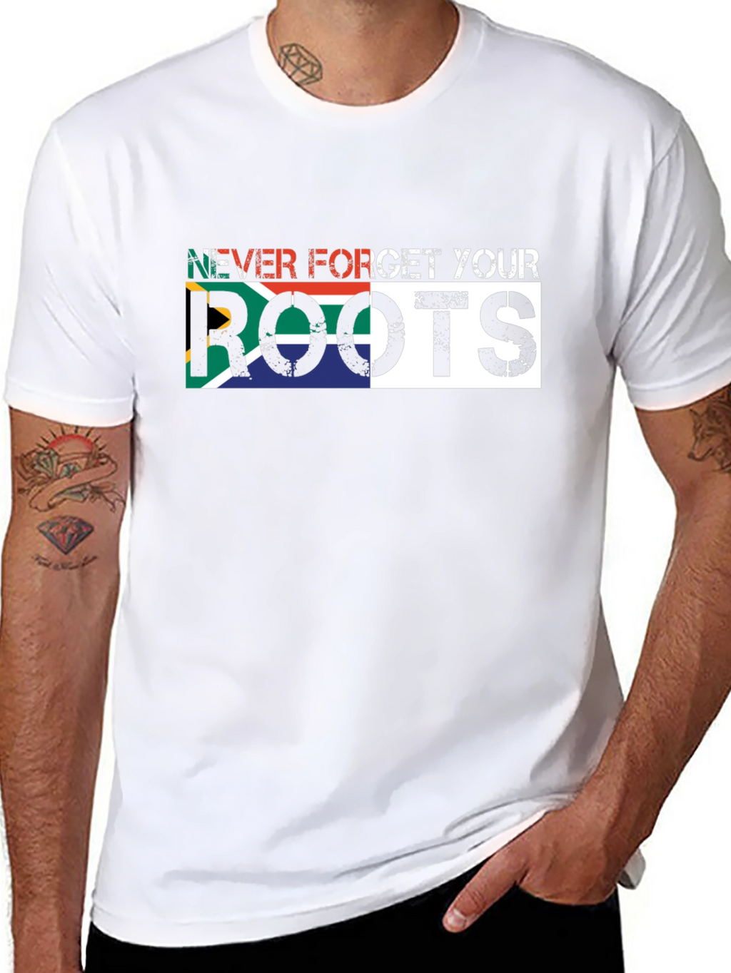South Africa Roots T-Shirt - Black