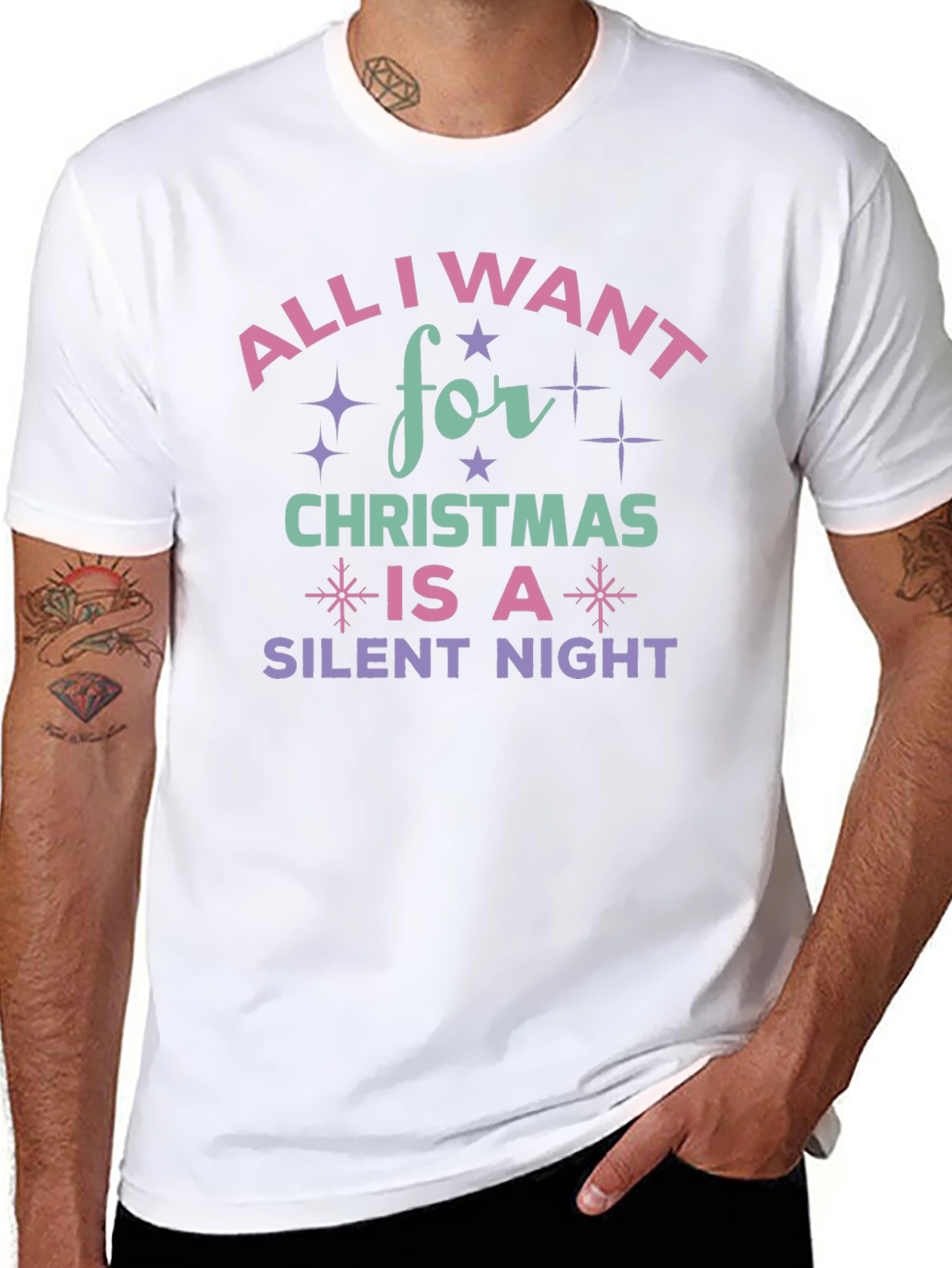 All I Want for Christmas Silent Night T-Shirt