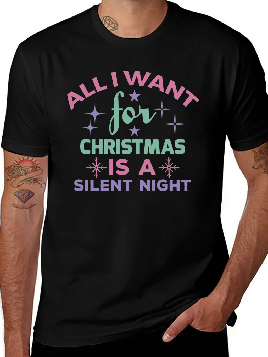 All I Want for Christmas Silent Night T-Shirt